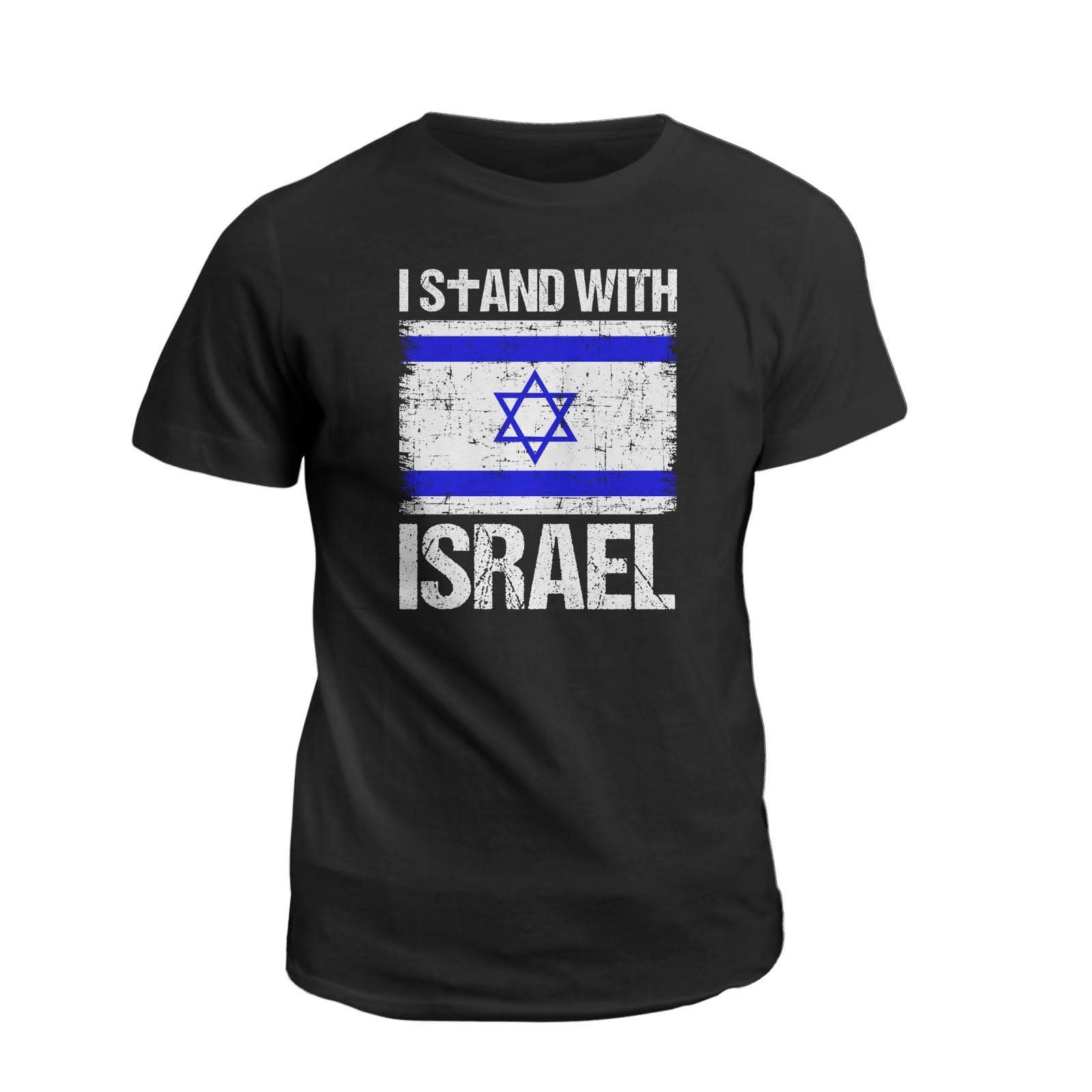 Our True God Apparel T-Shirt / Black / S I Stand With Israel T-Shirt