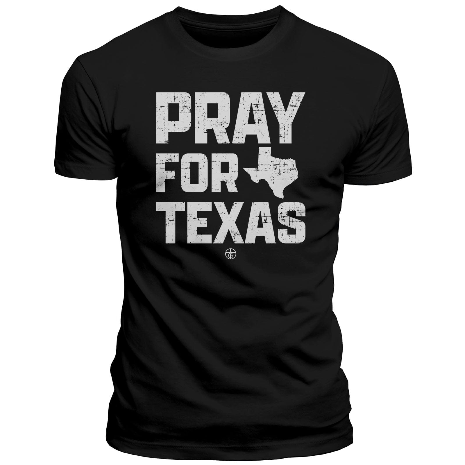 Our True God Apparel T-Shirt / Black / S Pray For Texas