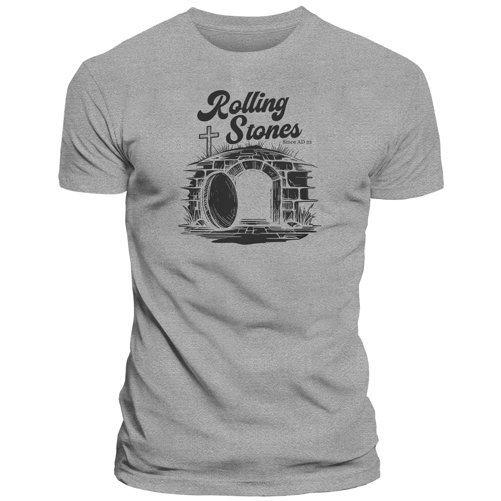 Our True God Apparel T-Shirt / Grey / S Rolling Stones T-Shirt