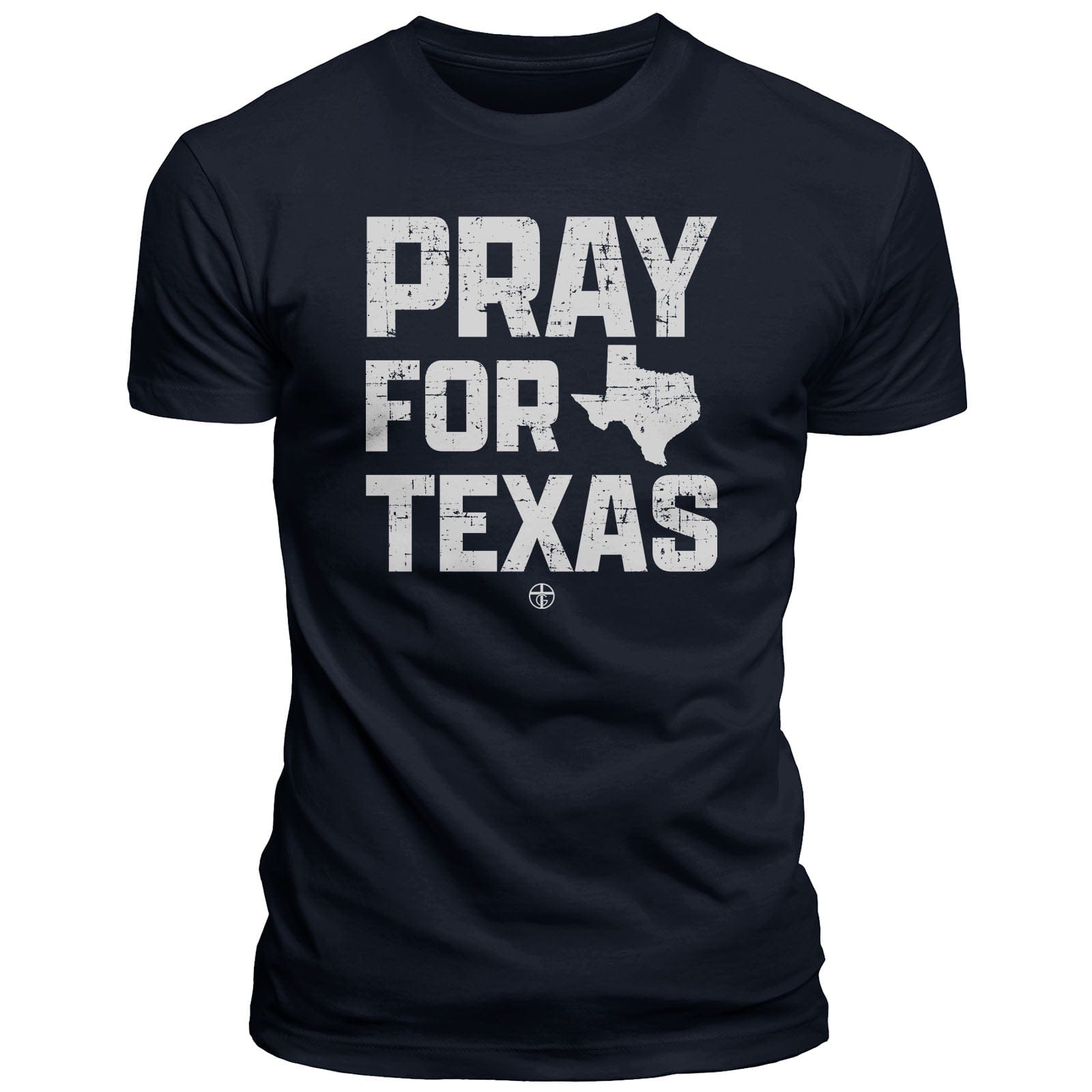 Our True God Apparel T-Shirt / Navy / S Pray For Texas