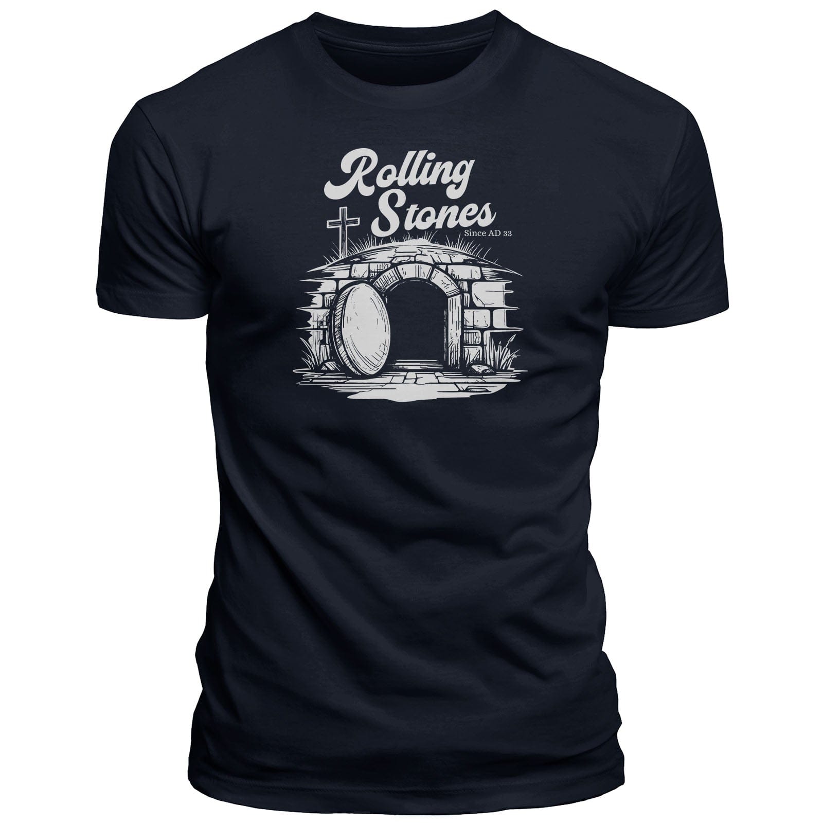 Our True God Apparel T-Shirt / Navy / S Rolling Stones T-Shirt