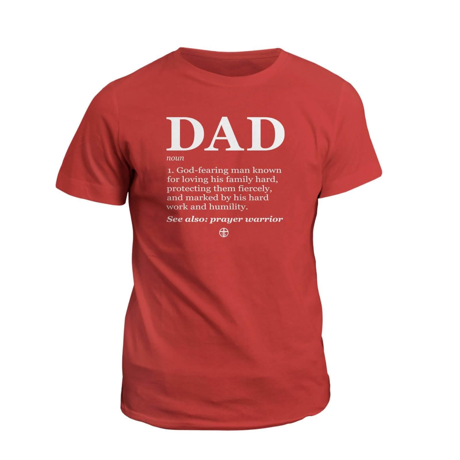 Our True God Apparel T-Shirt / Red / S God's Definition of Dad T-Shirt
