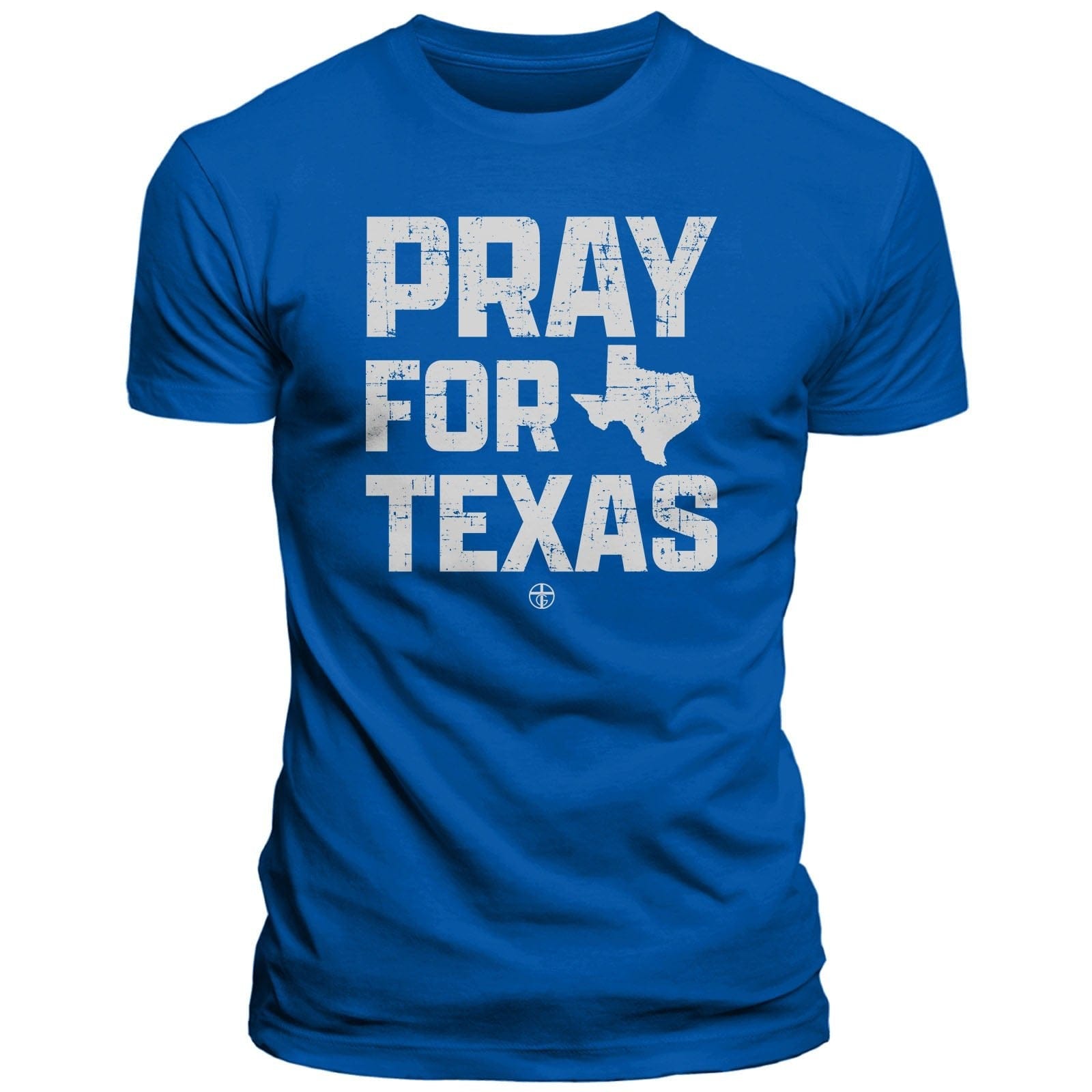 Our True God Apparel T-Shirt / Royal Blue / S Pray For Texas
