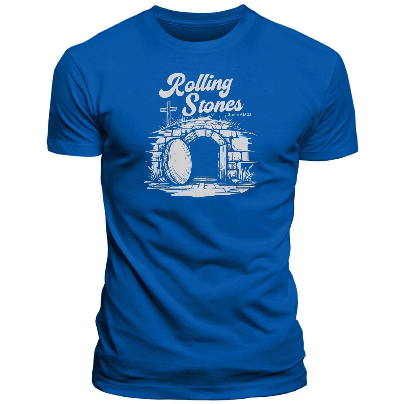 Our True God Apparel T-Shirt / Royal Blue / S Rolling Stones T-Shirt