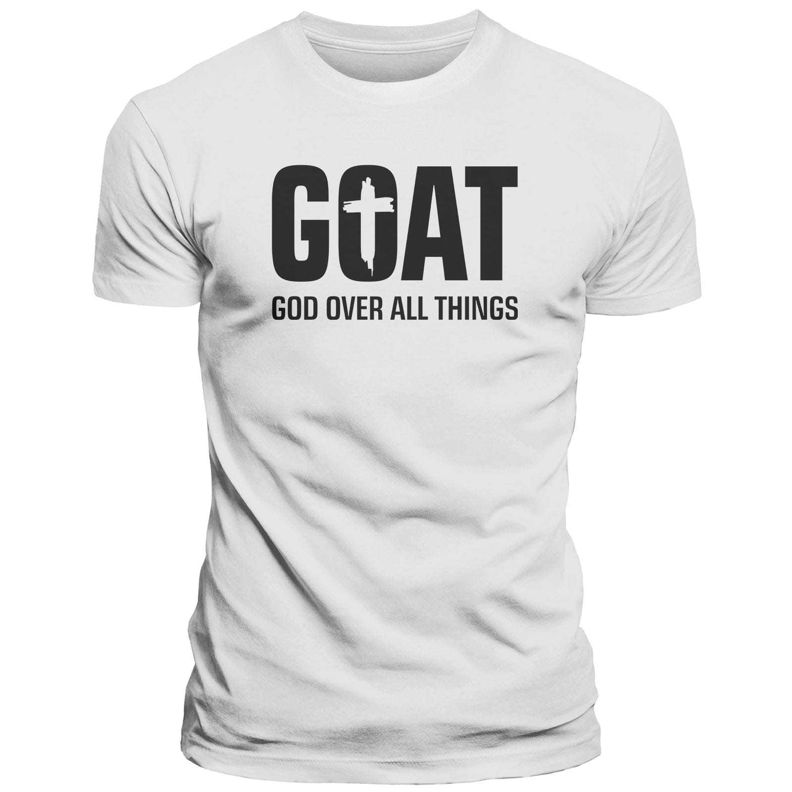Our True God Apparel T-Shirt / White / S GOAT - God Over All Things T-Shirt
