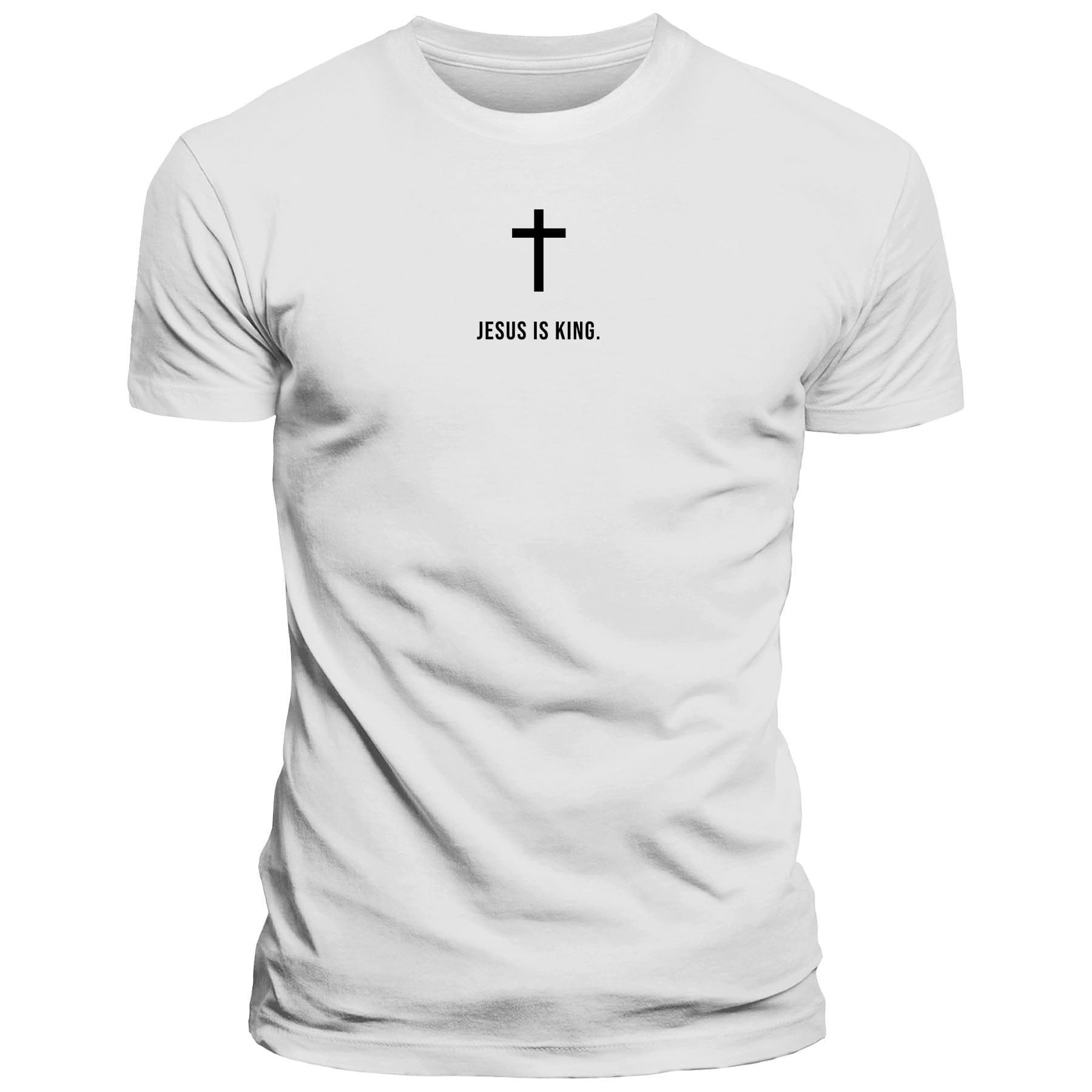 Our True God Apparel T-Shirt / White / S Jesus Is King T-Shirt