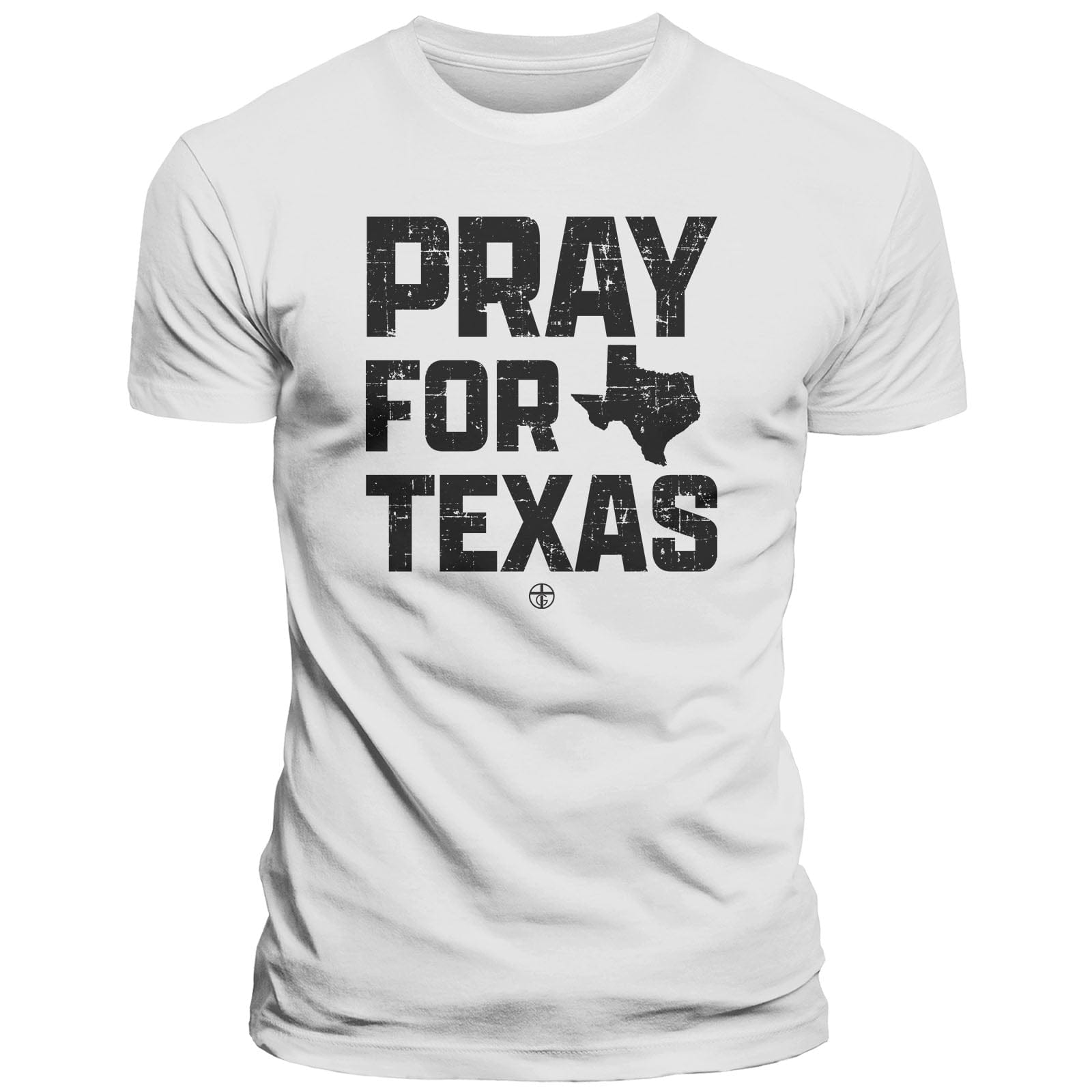 Our True God Apparel T-Shirt / White / S Pray For Texas