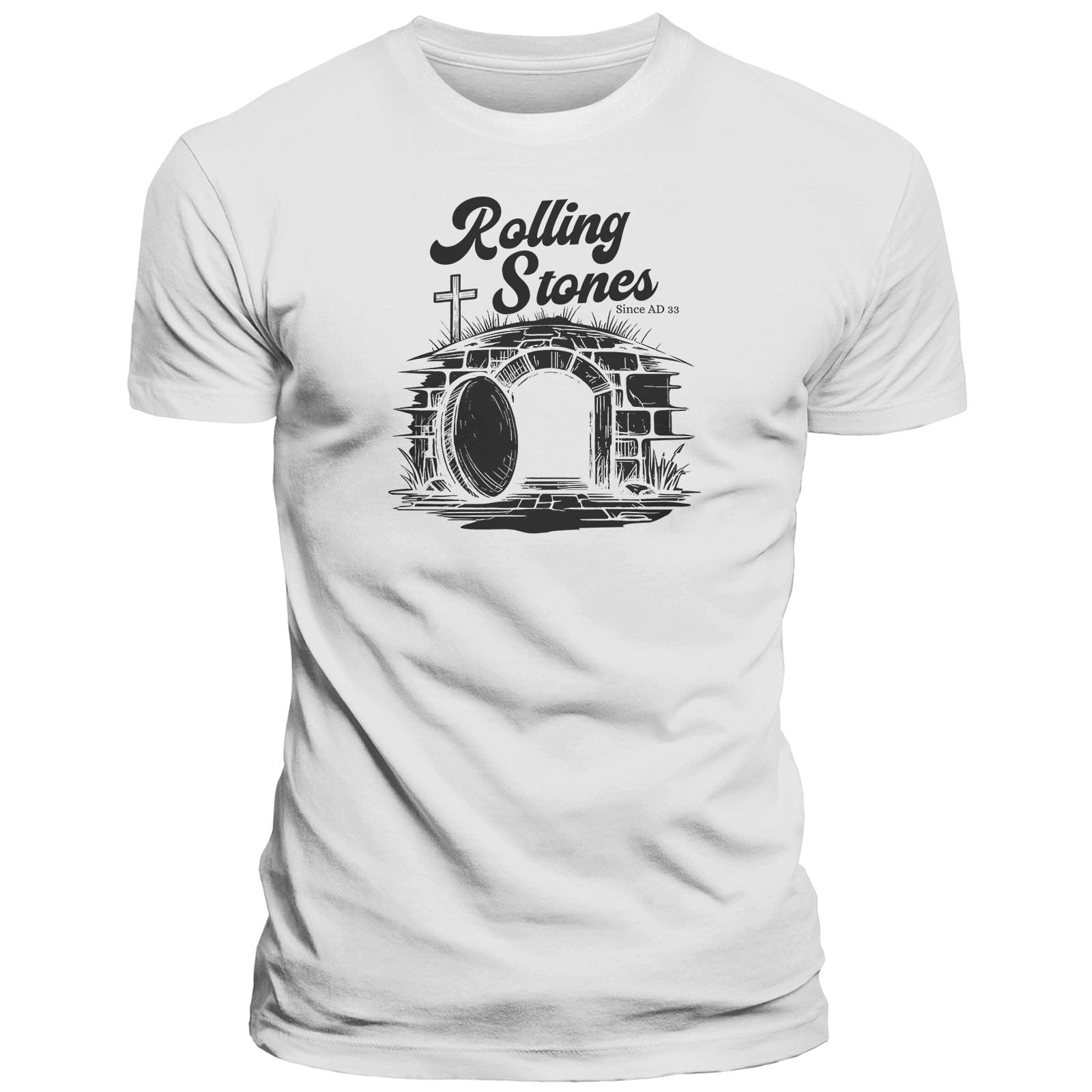 Our True God Apparel T-Shirt / White / S Rolling Stones T-Shirt