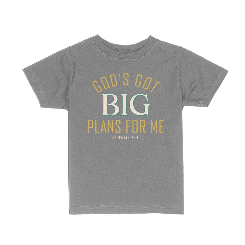 Our True God Apparel Toddler / Charcoal / 2T God's Got Big Plans For Me - Jeremiah 29:11 Kids Shirts