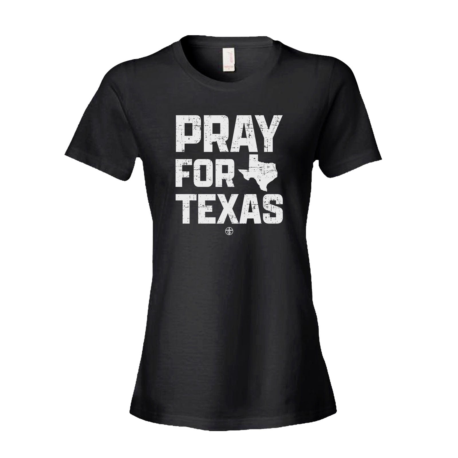 Our True God Apparel Women's Shirt / Black / S Pray For Texas