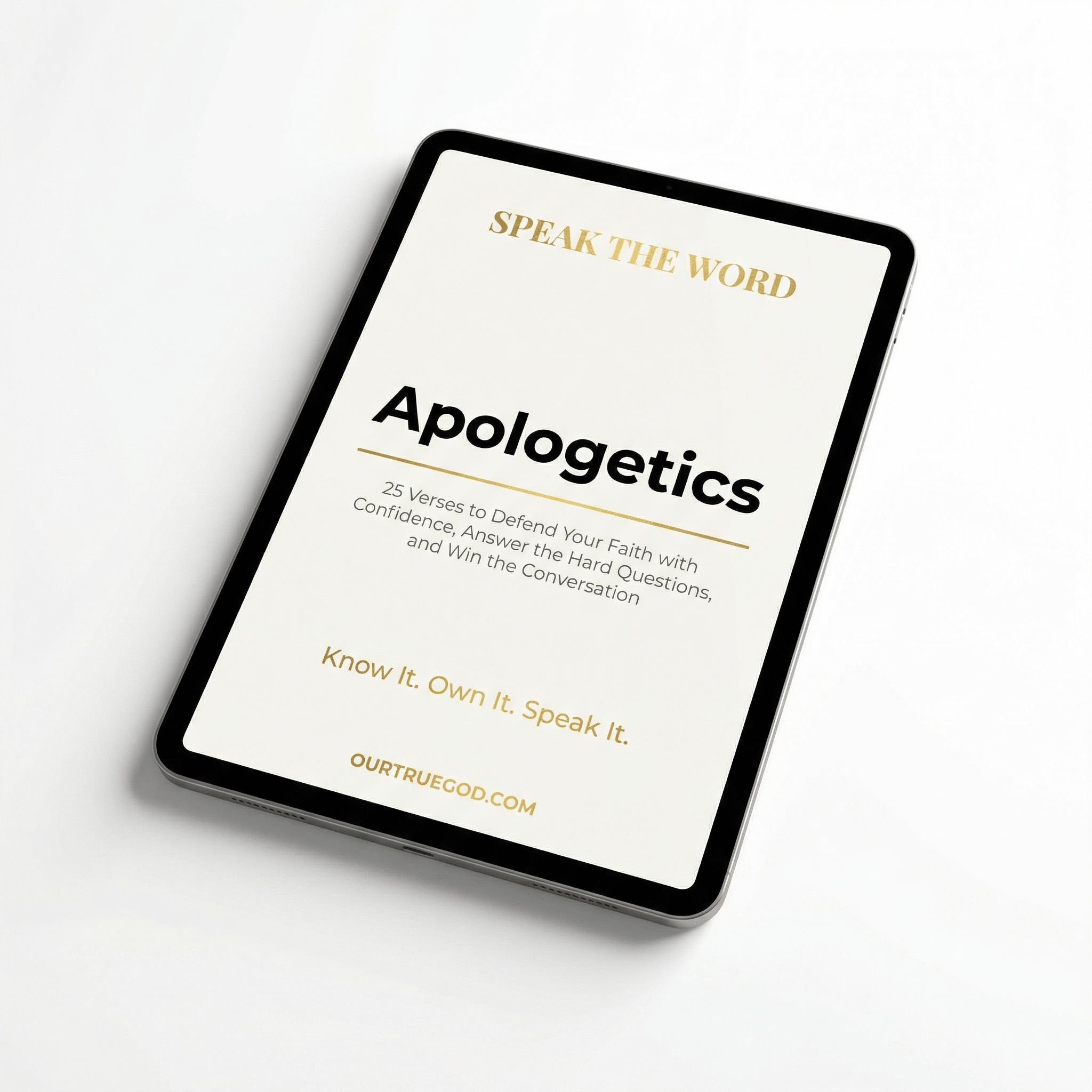 Our True God Digital Speak The Word: Apologetics