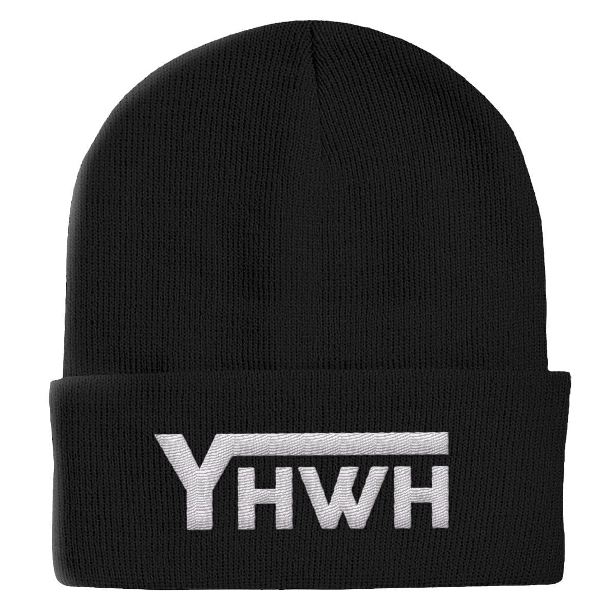 Our True God Hat Cuffed Beanies / Black / One Size YHWH Beanies