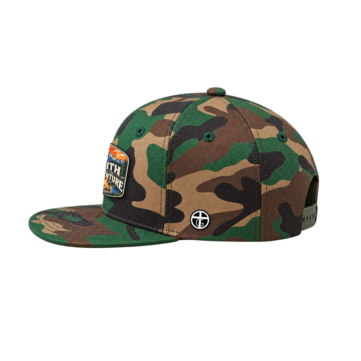 Our True God Hat Faith Fuels the Adventure Trucker Hat