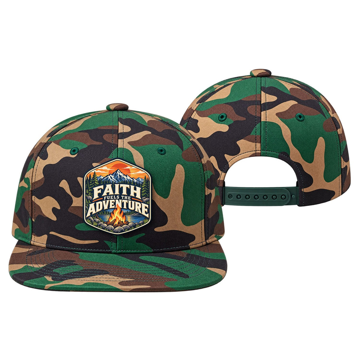 Our True God Hat Faith Fuels the Adventure Trucker Hat