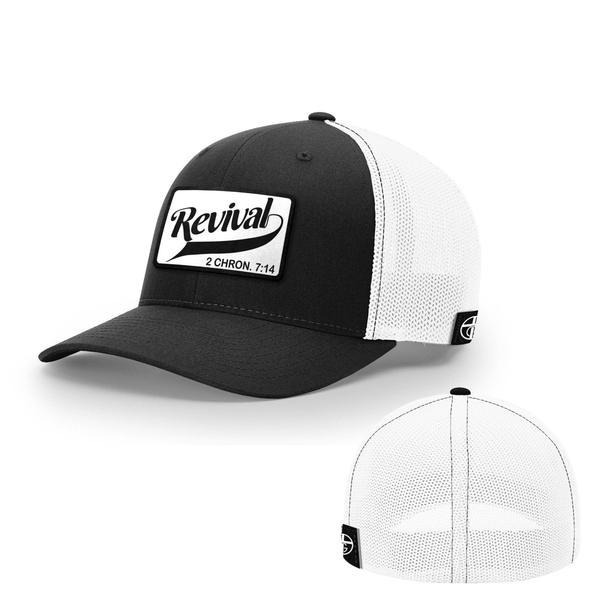 Our True God Hat Flexfit / Black and White / S/M Revival Patch Hats