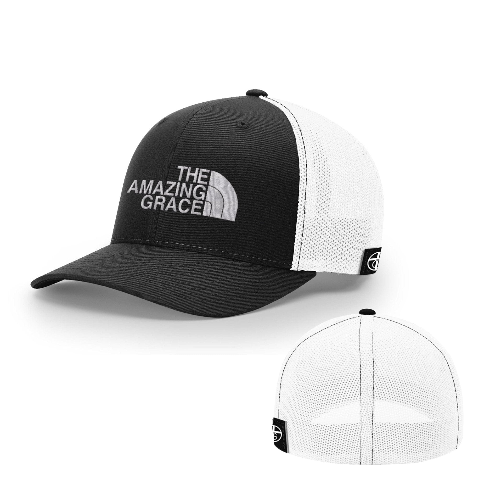 Our True God Hat Flexfit / Black and White / S/M The Amazing Grace Hats