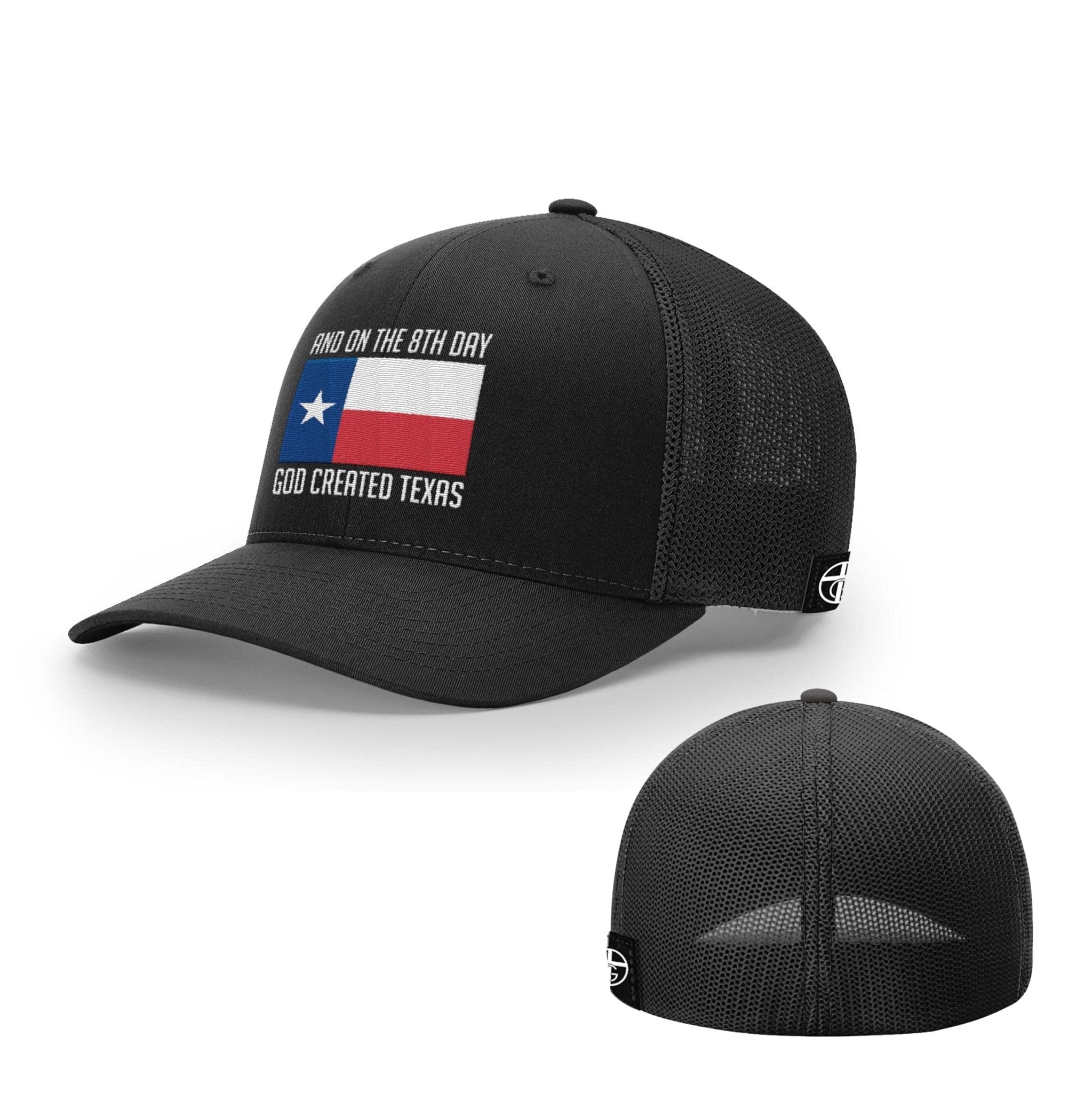 Our True God Hat Flexfit / Full Black / S/M God Created Texas Hats