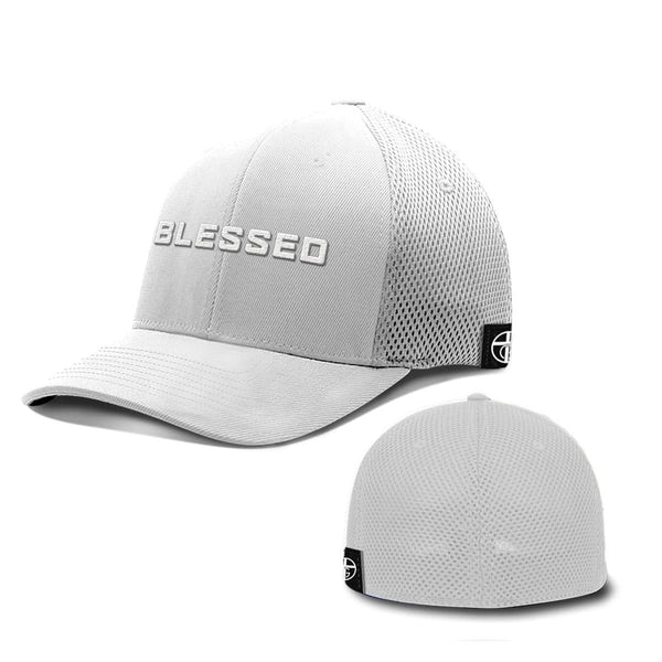 Blessed Whiteout Version Hat, Flexfit in White
