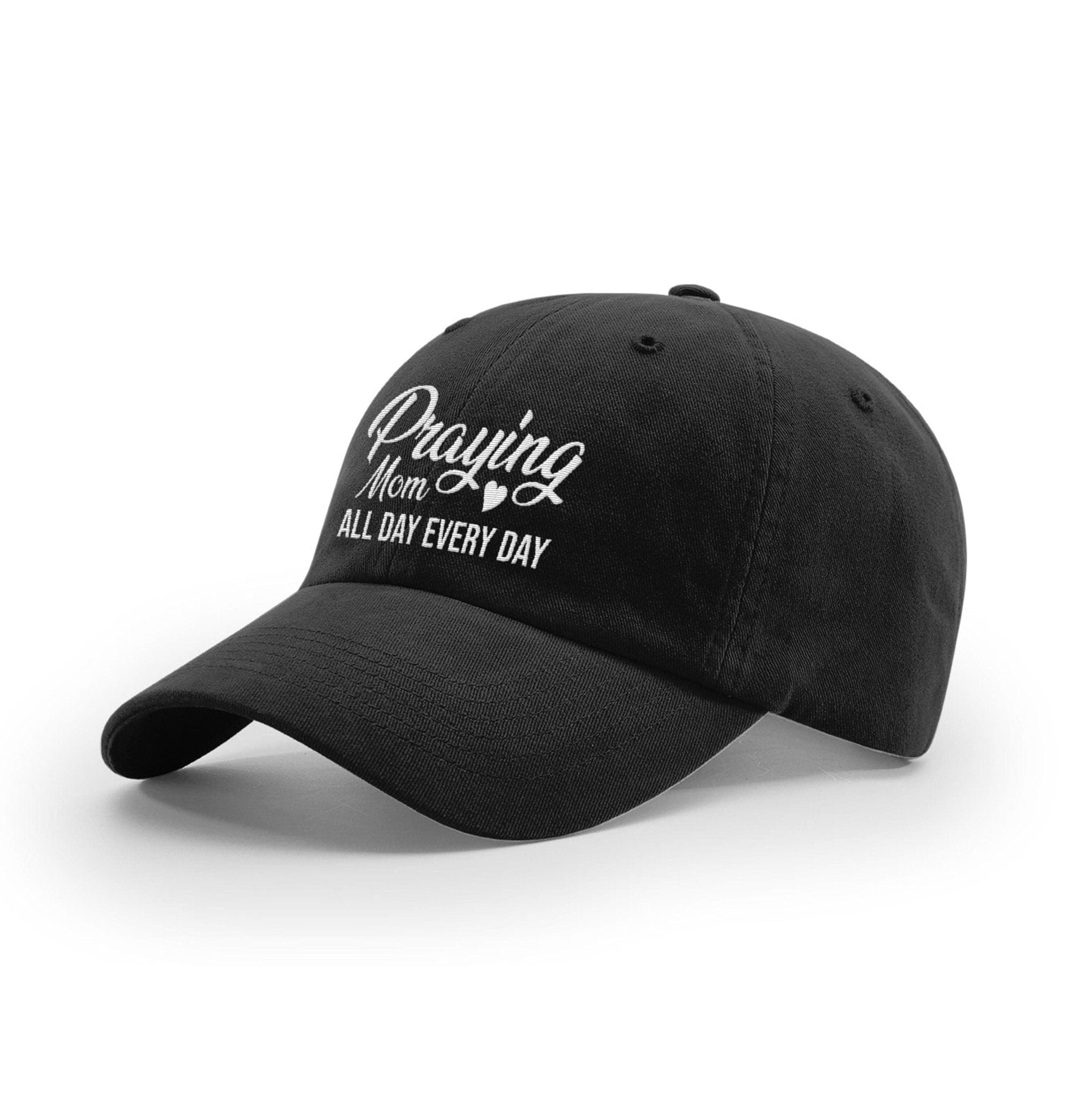 Our True God Hat Garment Washed Twill / Black / One Size Praying Mom All Day Every Day Ladies Hats