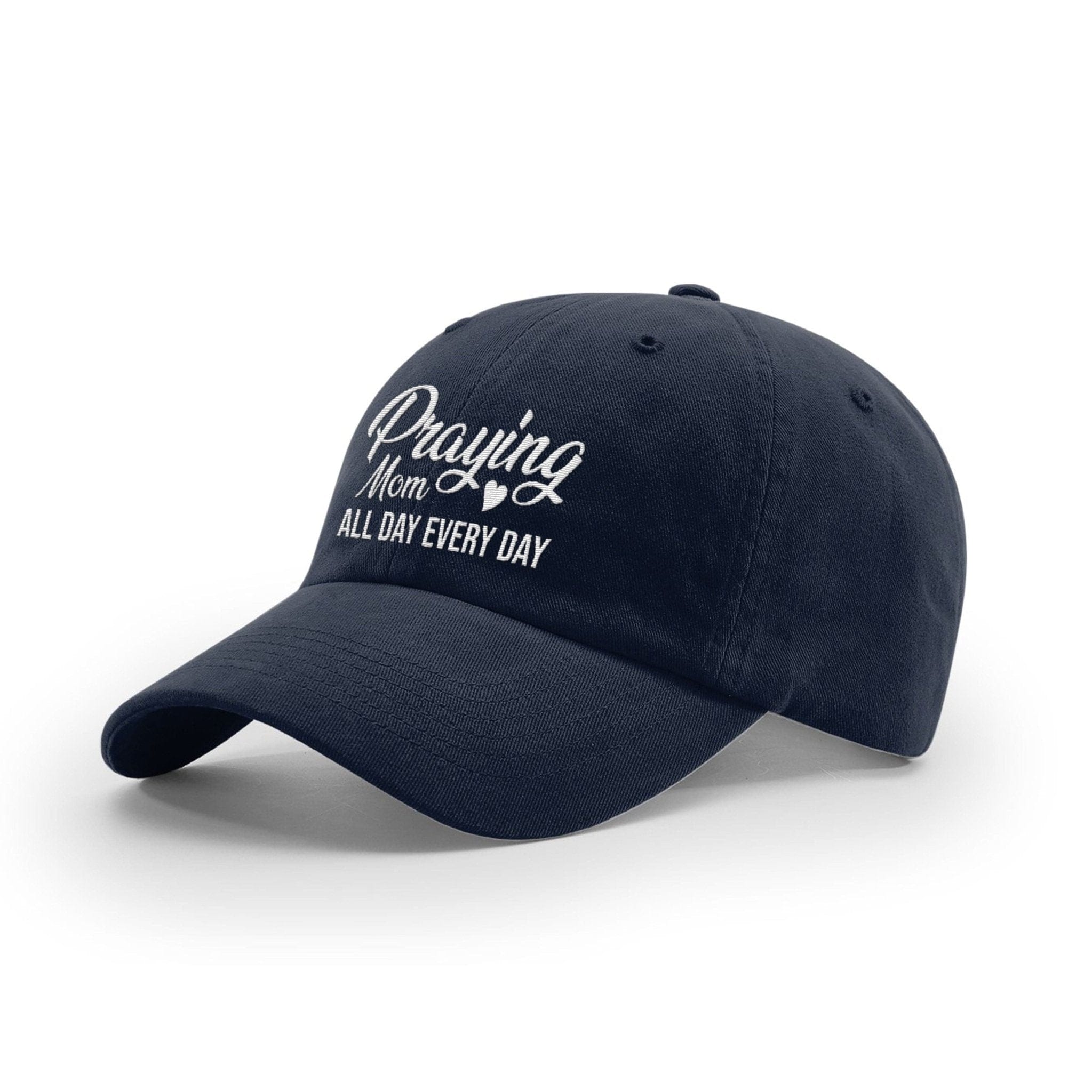 Our True God Hat Garment Washed Twill / Navy / One Size Praying Mom All Day Every Day Ladies Hats