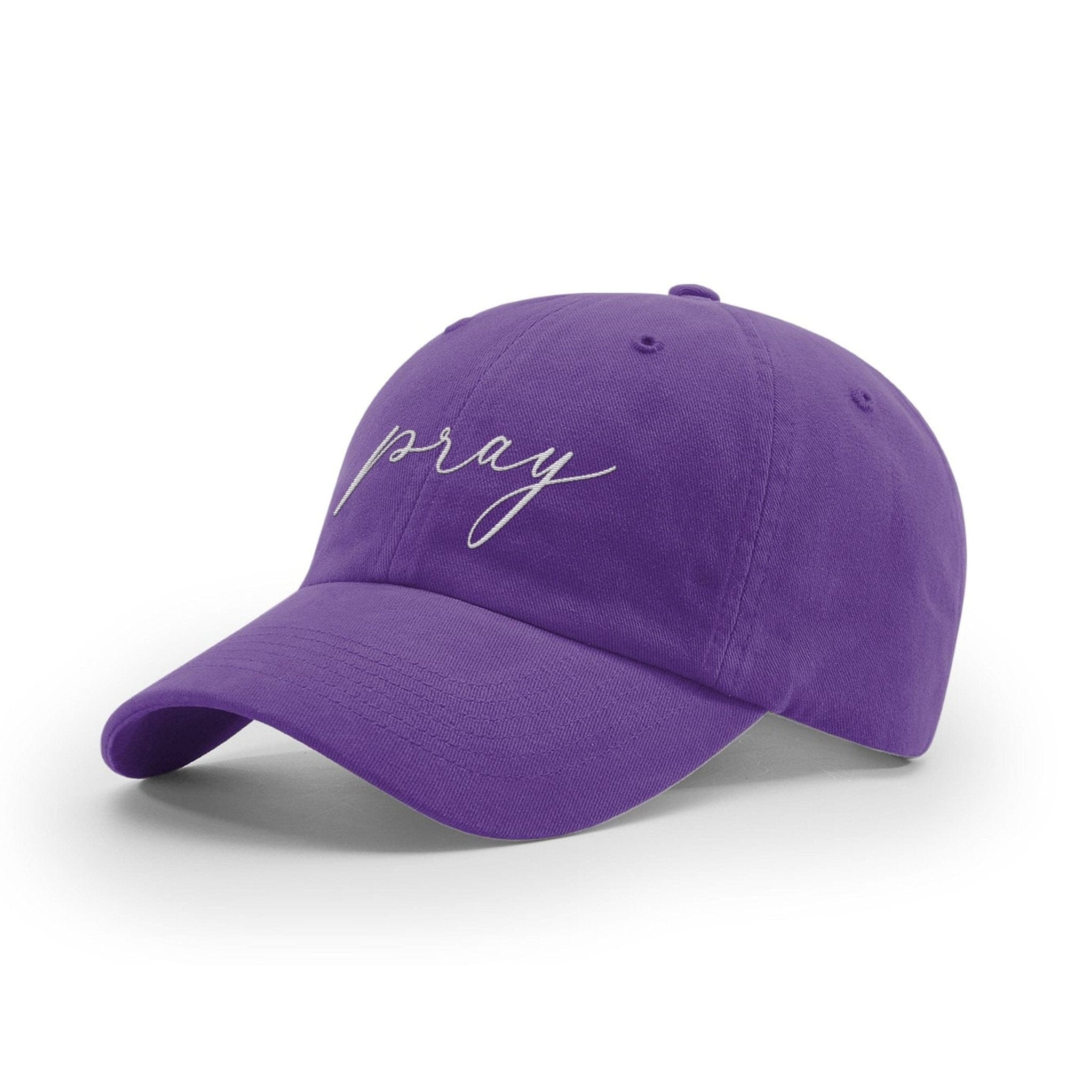 Our True God Hat Garment Washed Twill / Purple / One Size Pray Ladies Hats