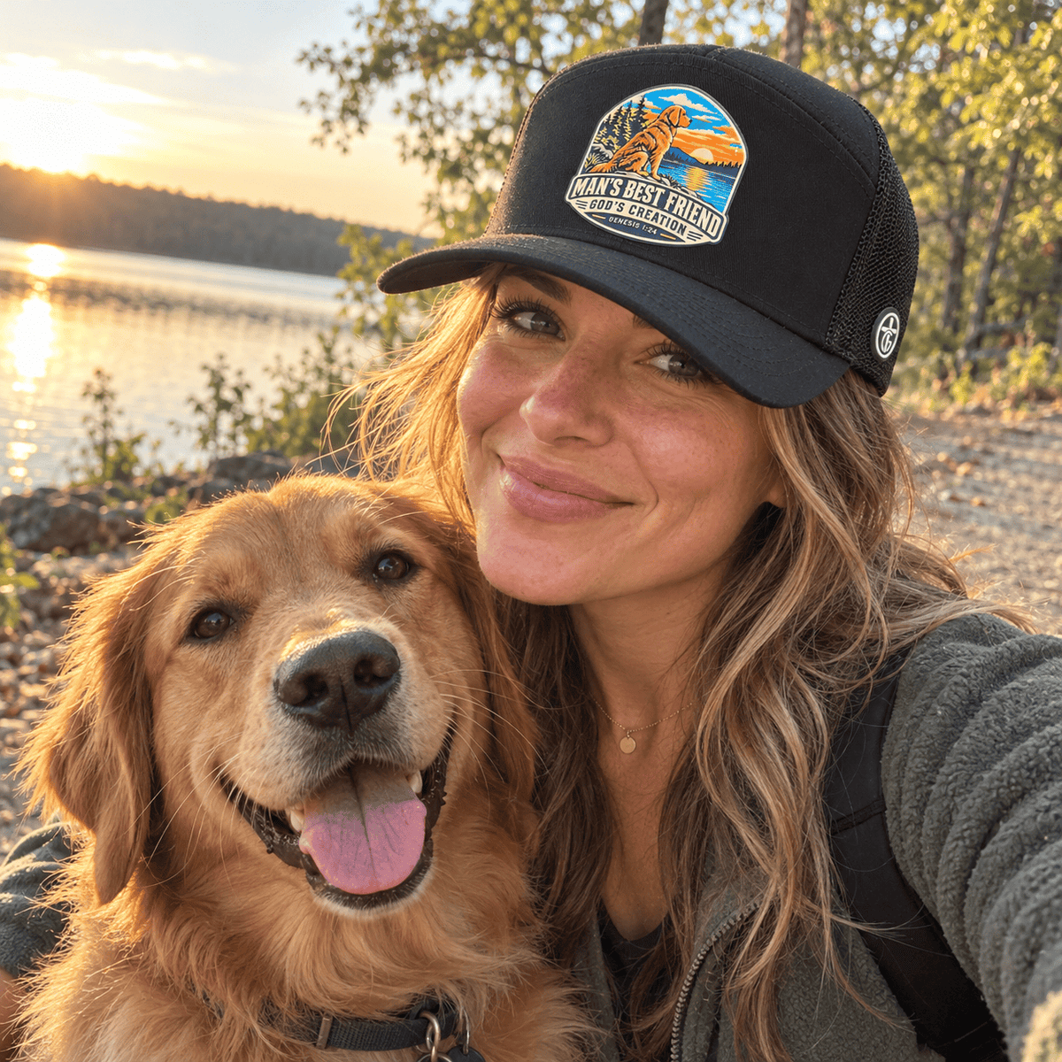 Our True God Hat Man's Best Friend Trucker Hat