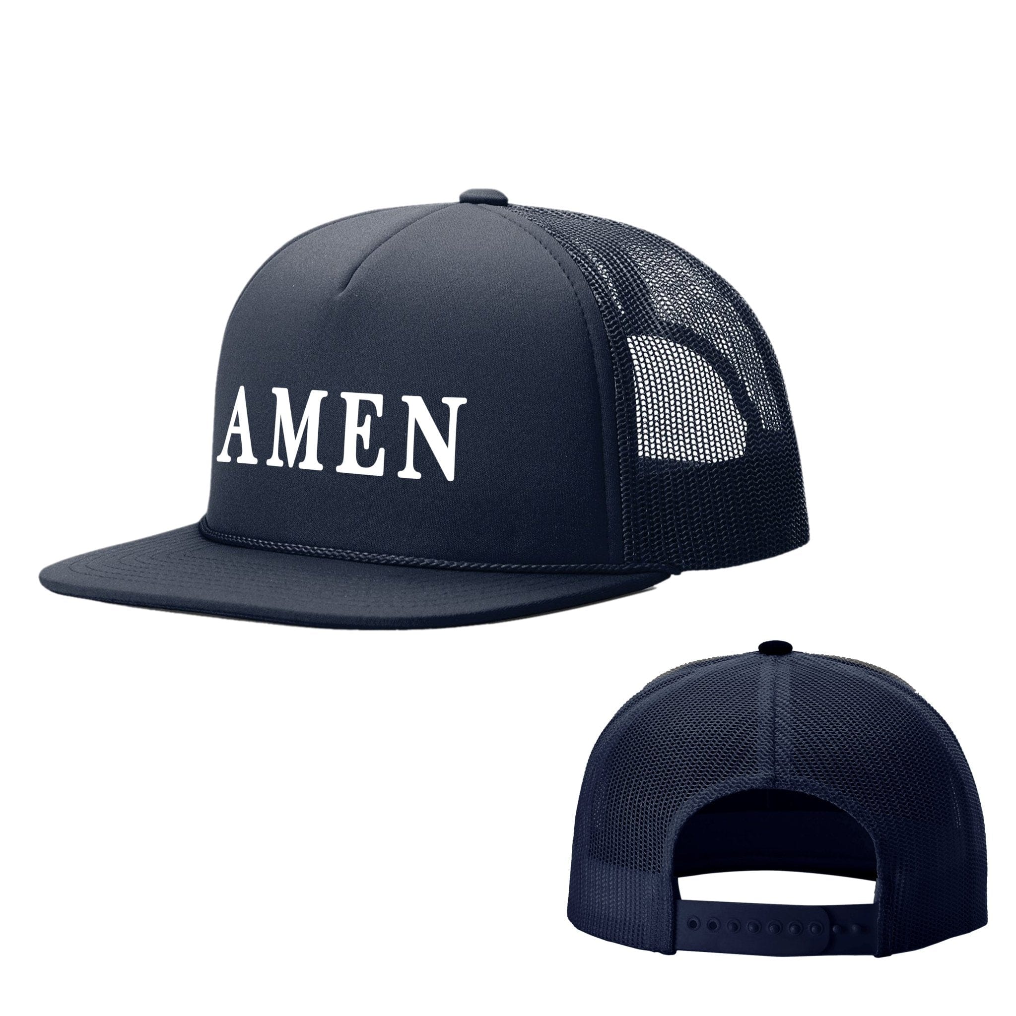 Our True God Hat Navy / One Size AMEN Foam Trucker Hats