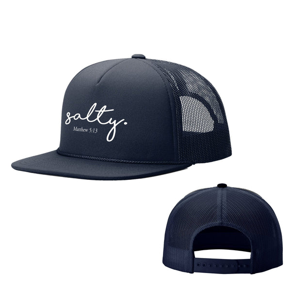 Salty - Matthew 5:13 Foam Trucker Hat in Navy