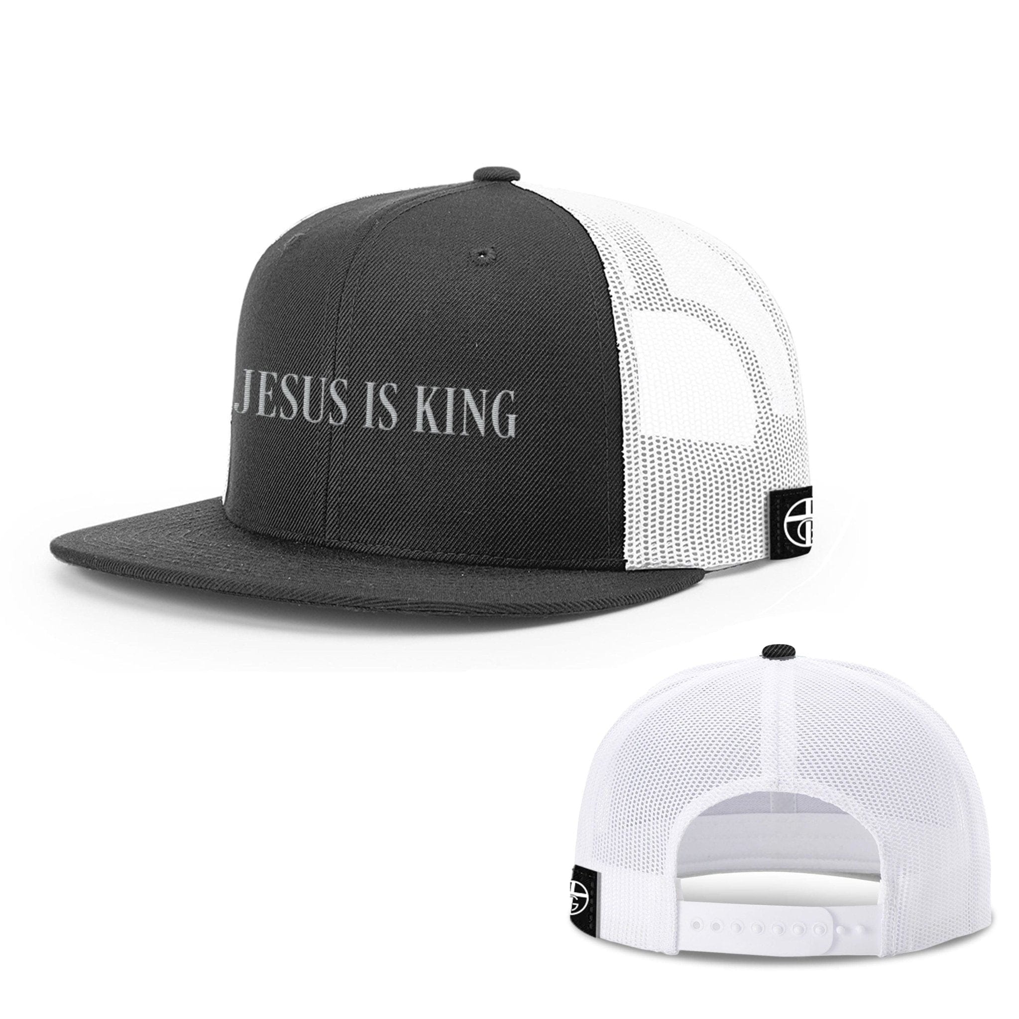 Our True God Hat Snapback Flatbill / Black and White / One Size Jesus Is King DBD Edition Hats