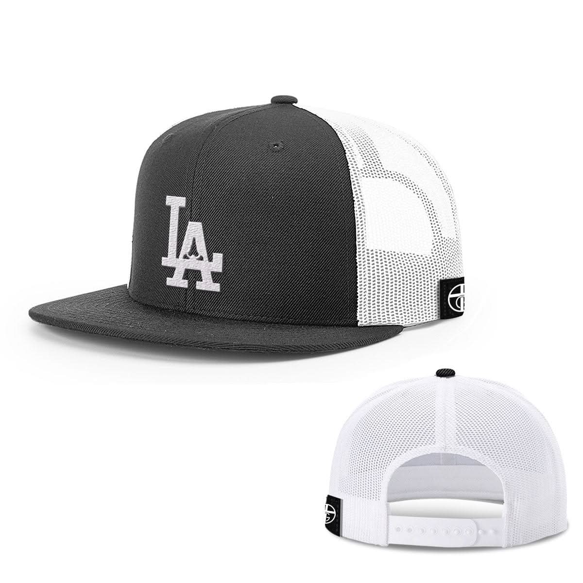 Our True God Hat Snapback Flatbill / Black and White / One Size Pray For LA Hats