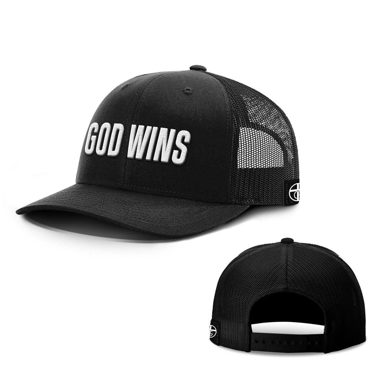 Our True God Hat Snapback / Full Black / One Size God Wins Hats