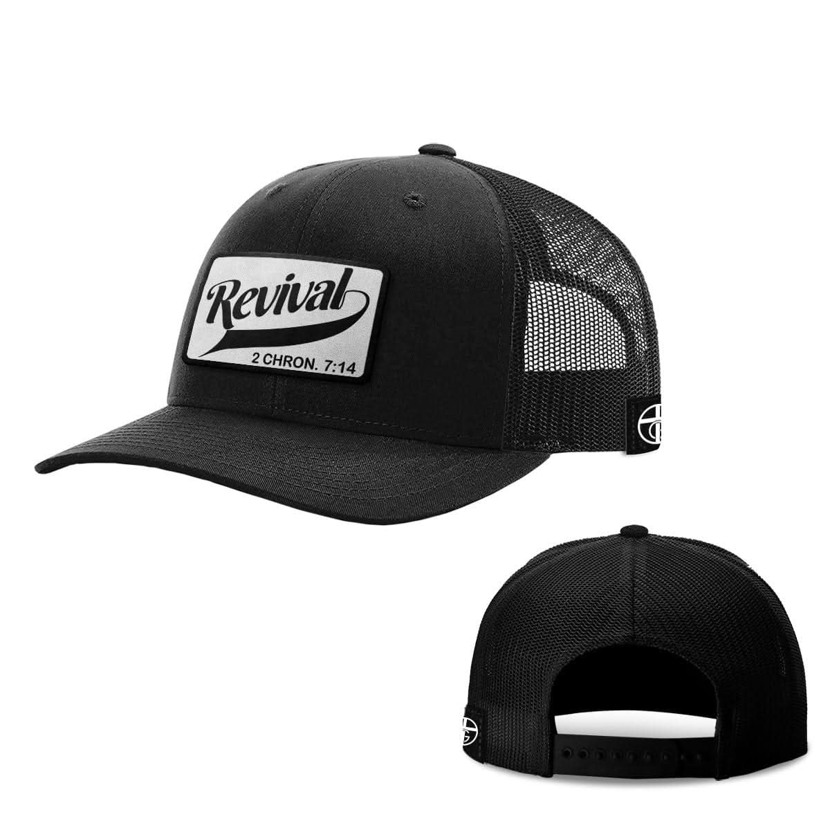 Our True God Hat Snapback / Full Black / One Size Revival Patch Hats