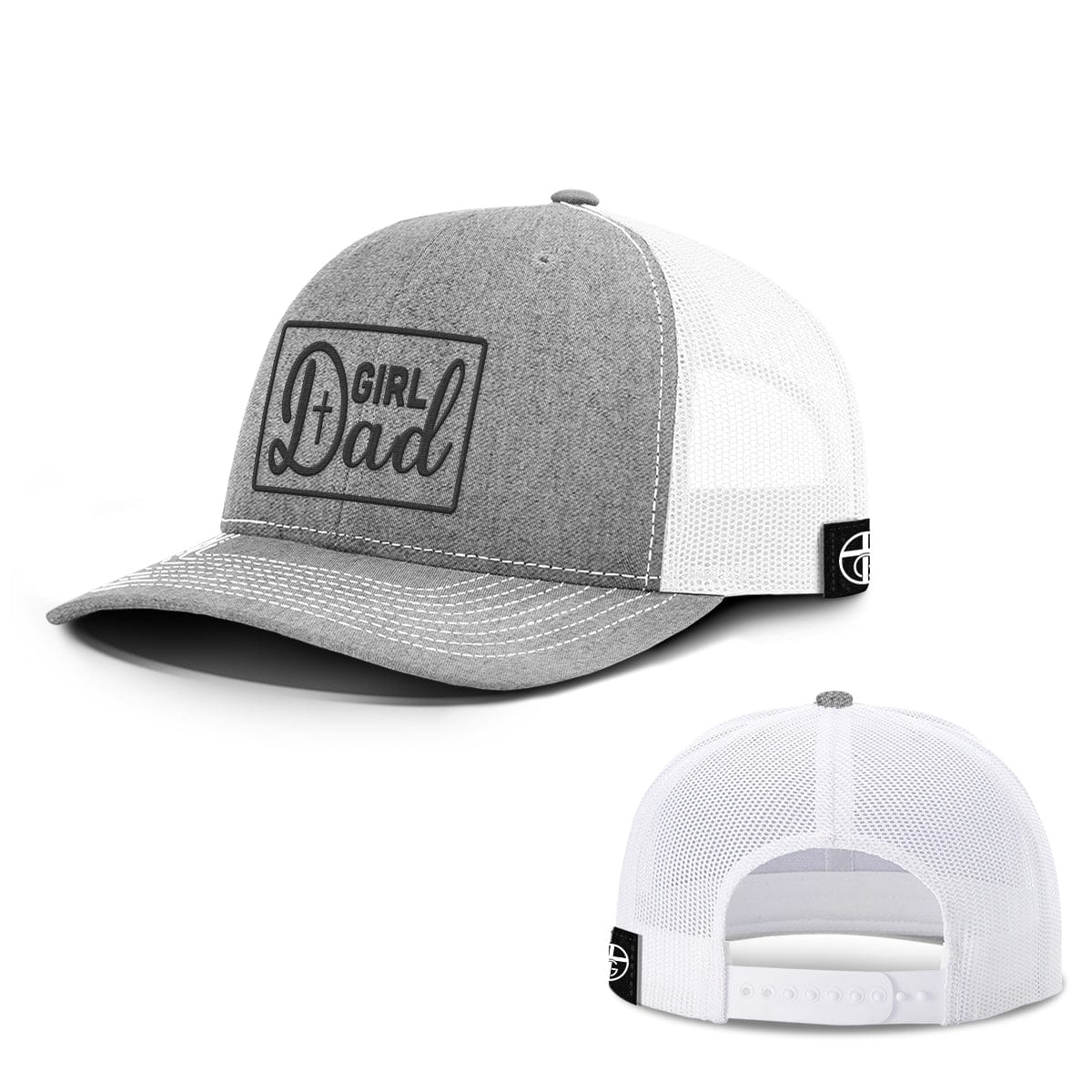 Our True God Hat Snapback / Heather and White / One Size Christian Girl Dad Hats