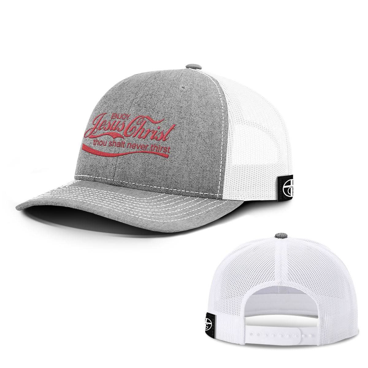 Our True God Hat Snapback / Heather and White / One Size Enjoy Jesus Christ Hats