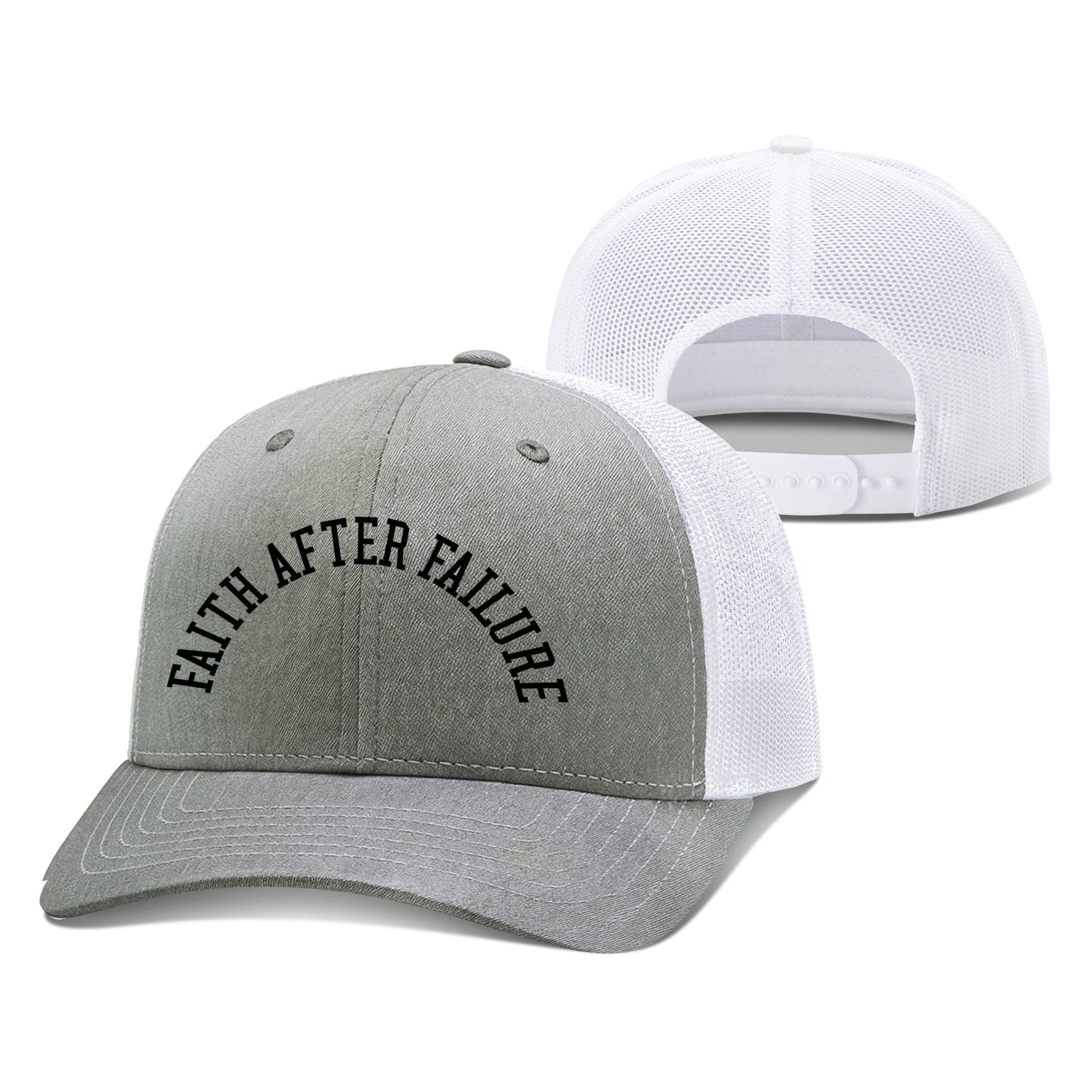 Our True God Hat Snapback / Heather and White / One Size Faith After Failure Richardson Hats