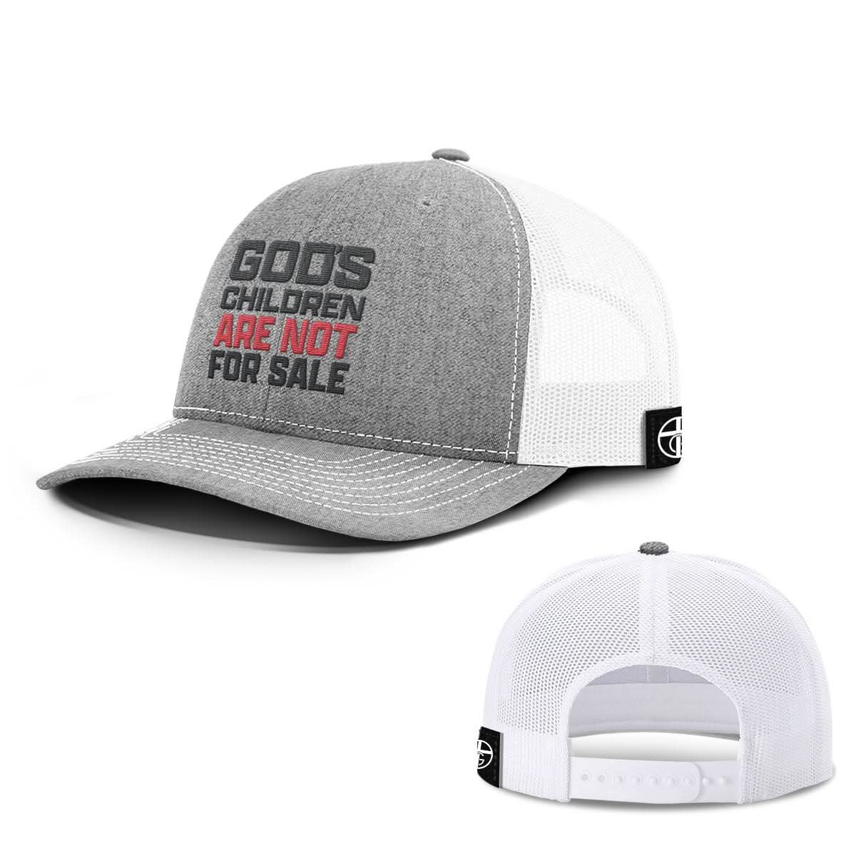 Our True God Hat Snapback / Heather and White / One Size God's Children Are Not For Sale Hats