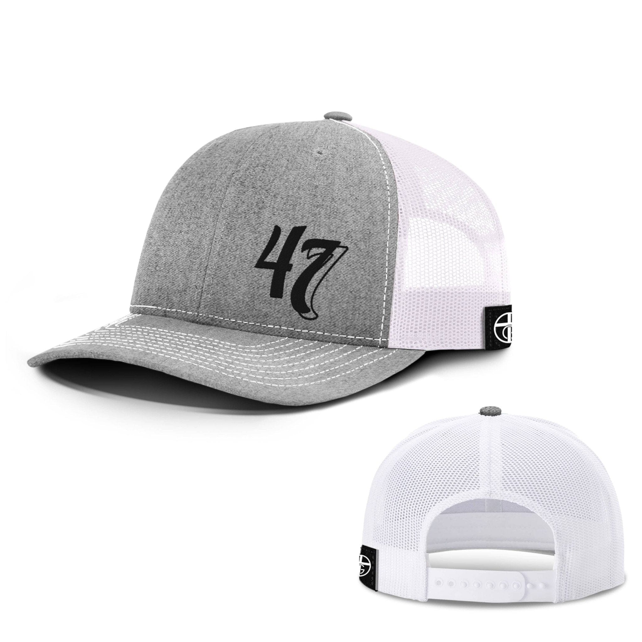 Our True God Hat Snapback / Heather and White / One Size Psalm 47:7 Lower Left Hats