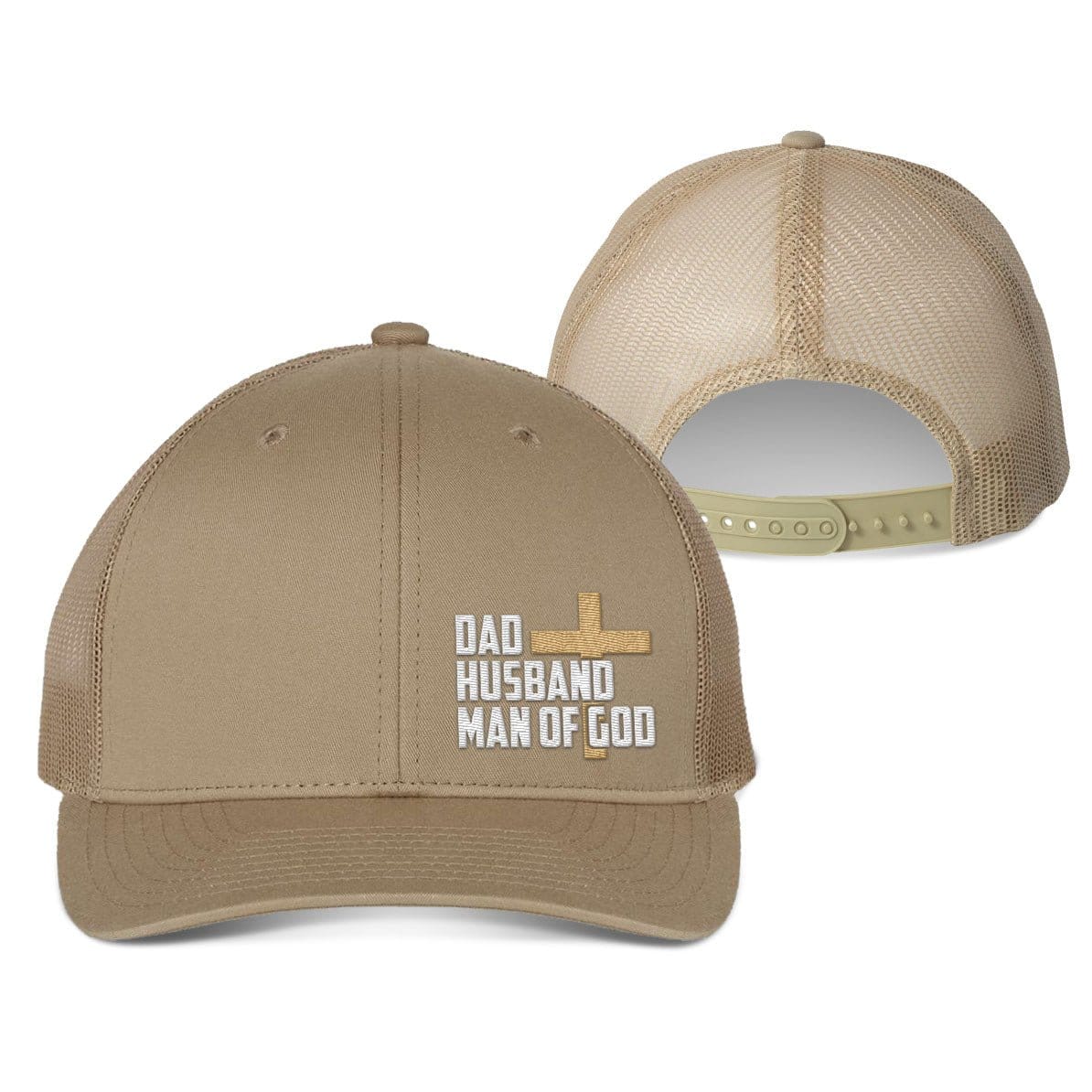 Our True God Hat Snapback / Khaki / One Size Dad, Husband, Man of God Fall Collection Hats