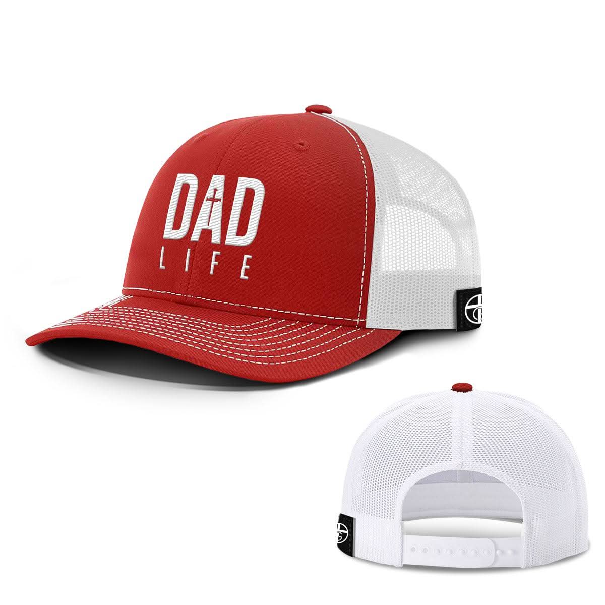 Our True God Hat Snapback / Red And White / One Size Dad Life Hats