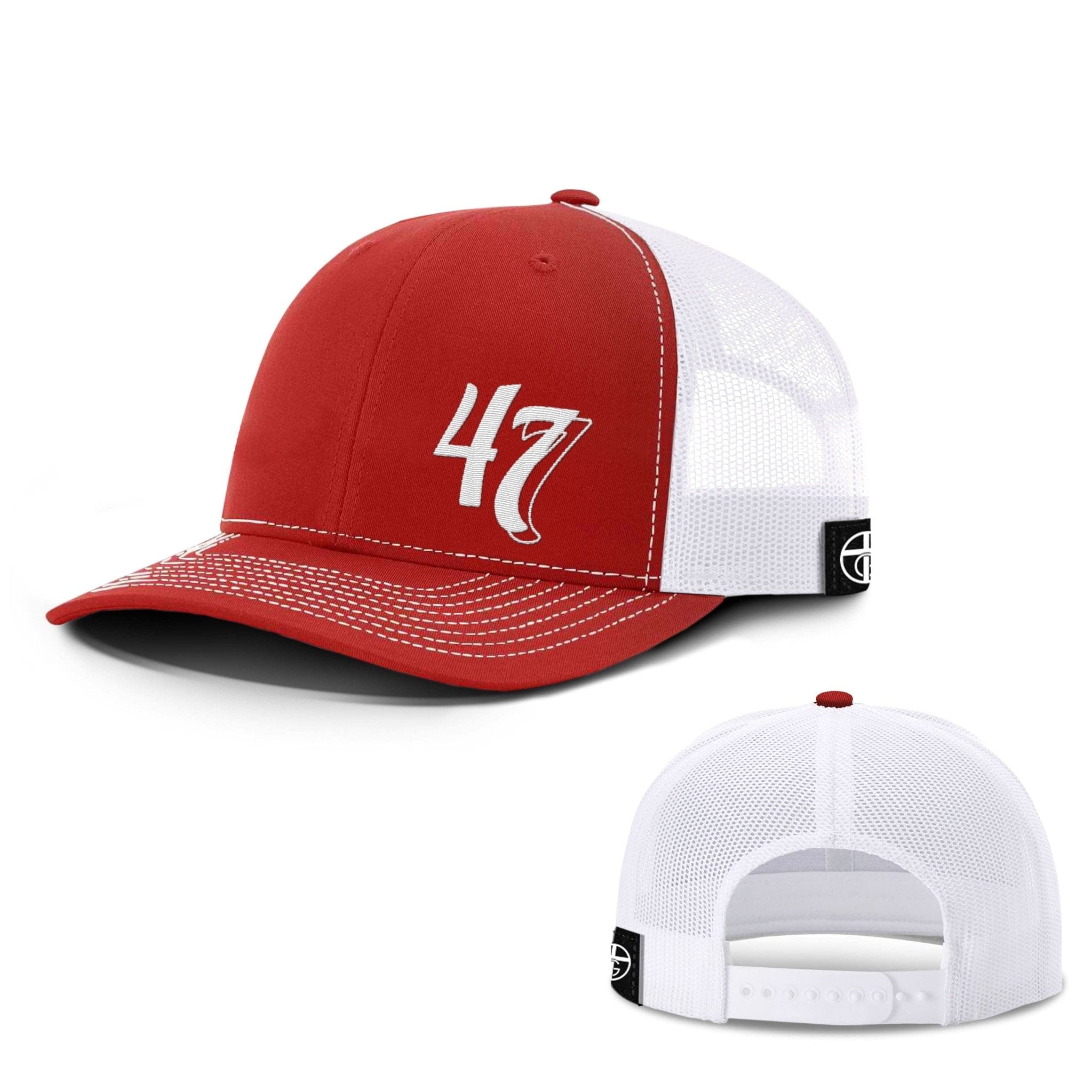 Our True God Hat Snapback / Red And White / One Size Psalm 47:7 Lower Left Hats