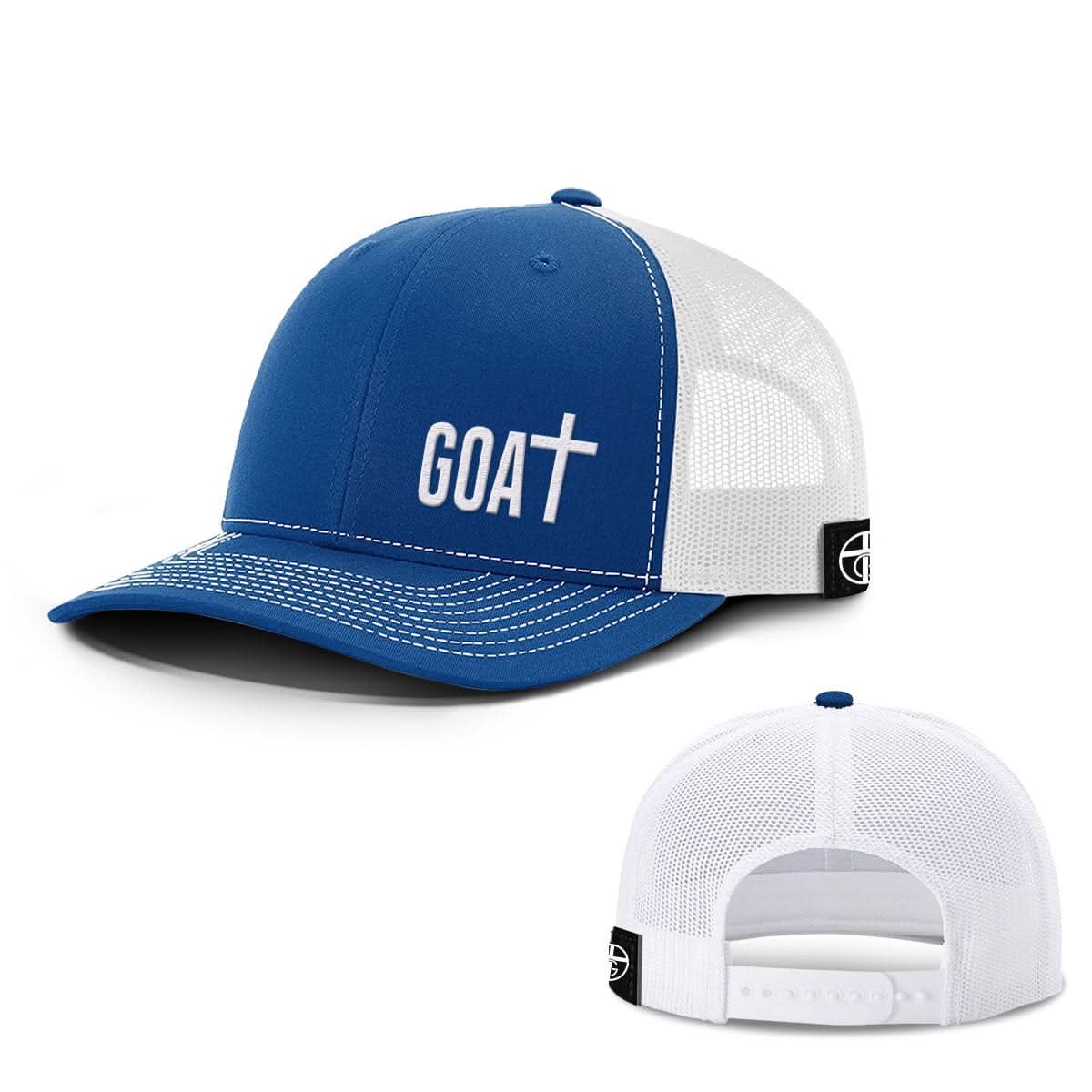 Our True God Hat Snapback / Royal Blue and White / One Size GOAT - God Over All Things Hats