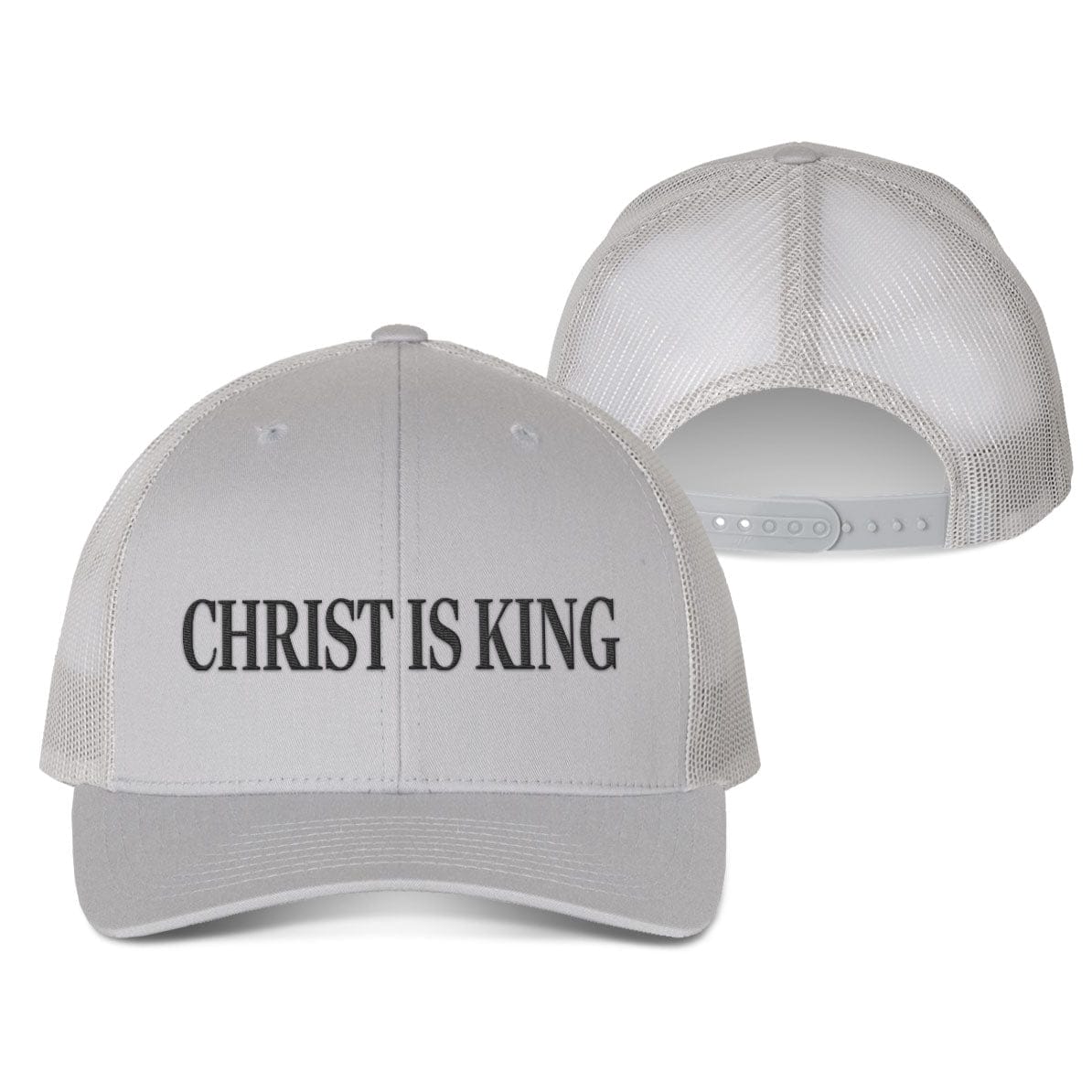 Our True God Hat Snapback / Silver / One Size Christ Is King Fall Collection Hats
