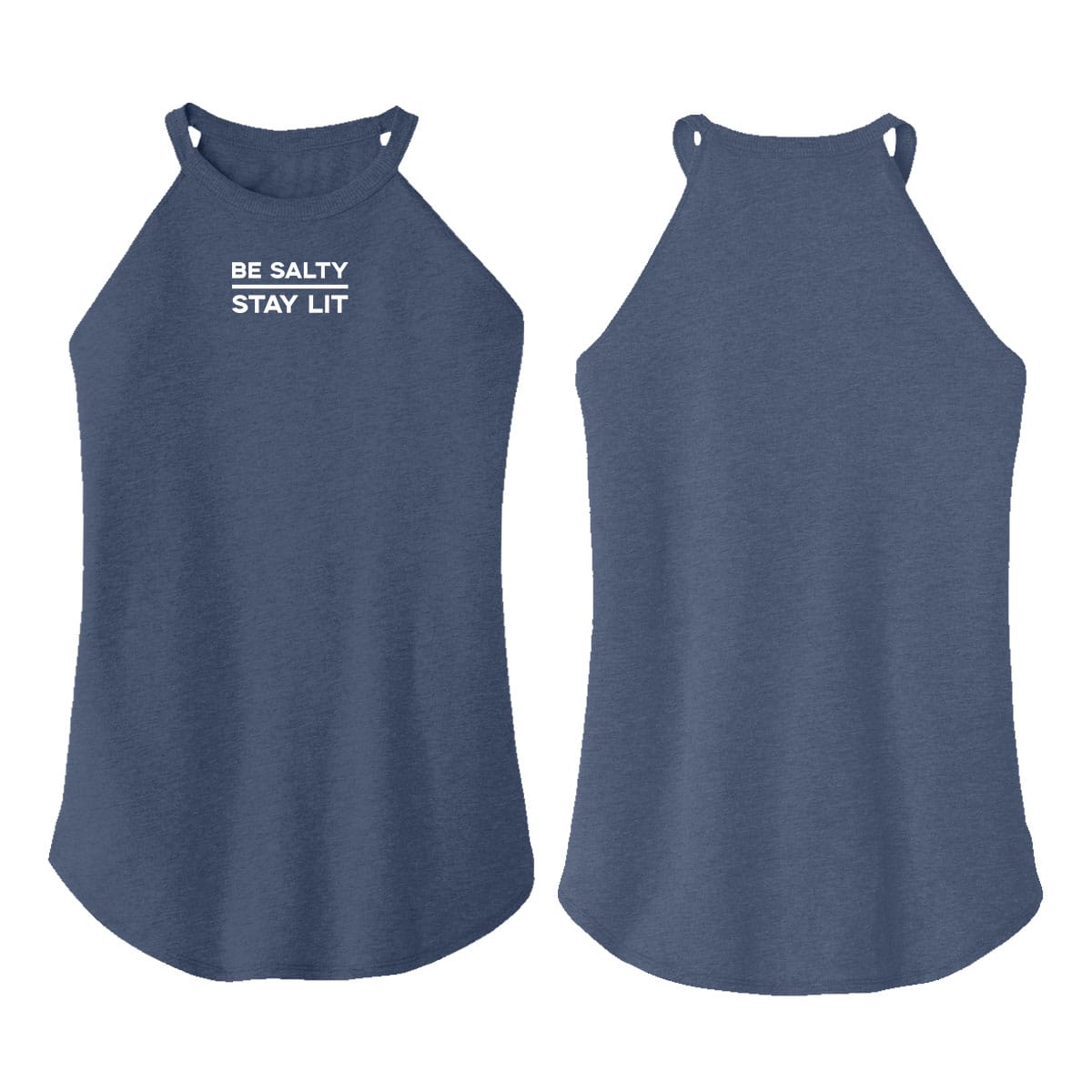 OurTrueGod Customs Apparel Be Salty Stay Lit Rocker Tank (Front)