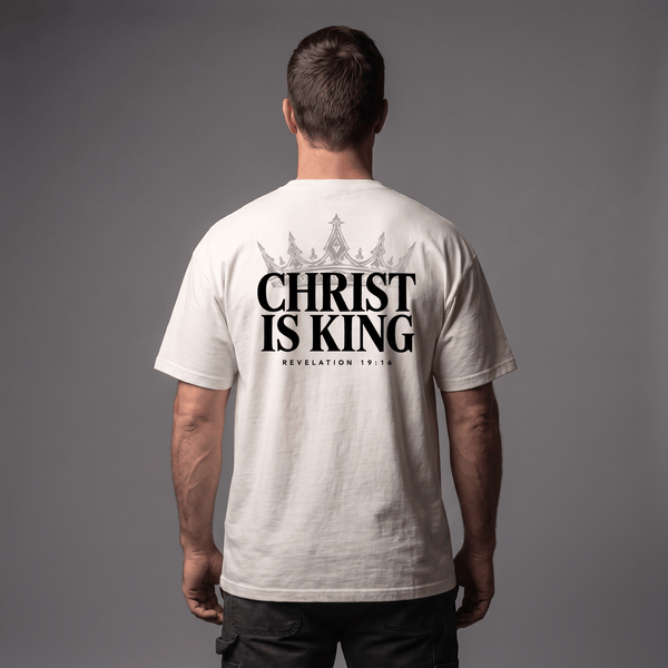 Christ Is King Heavyweight Oversized Tee by Our True God