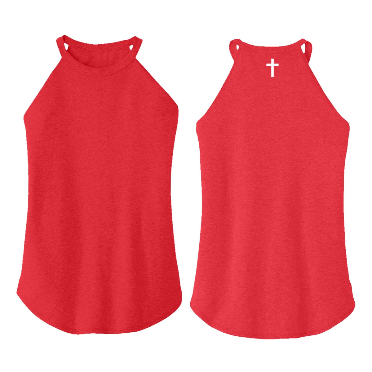 OurTrueGod Customs Apparel Cross Rocker Tank (Back)