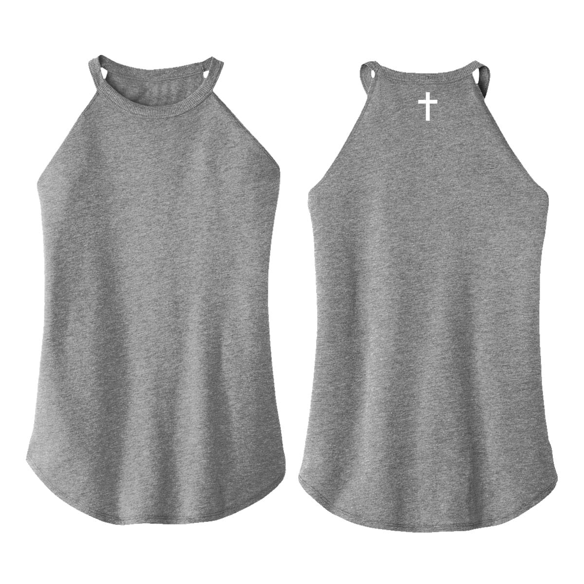 OurTrueGod Customs Apparel Cross Rocker Tank (Back)
