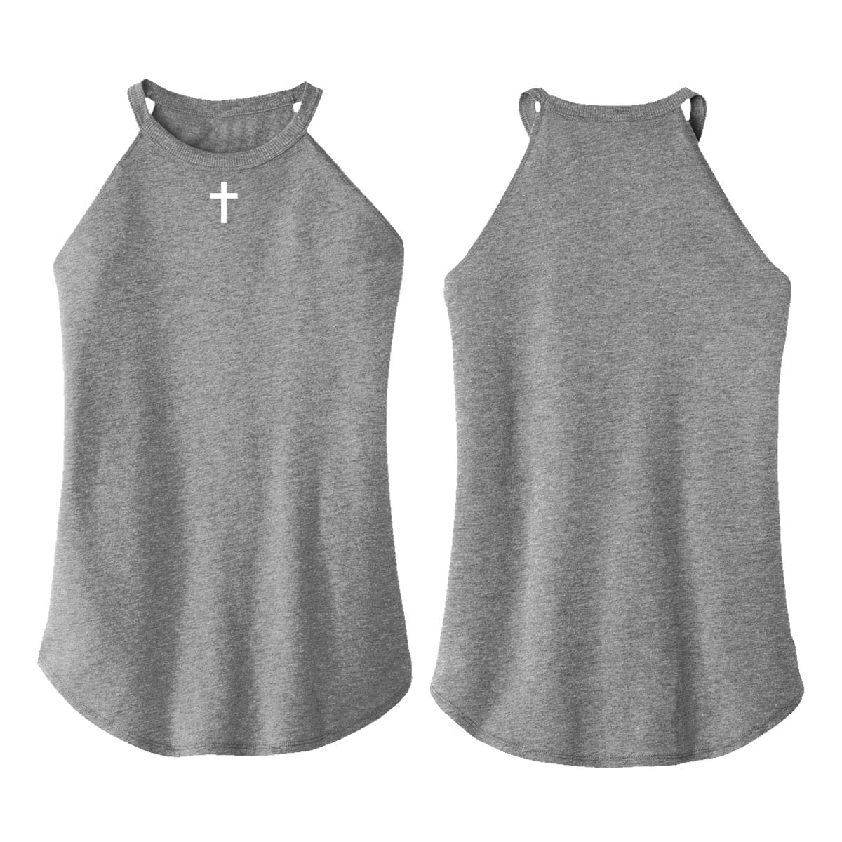 OurTrueGod Customs Apparel Cross Rocker Tank (Front)