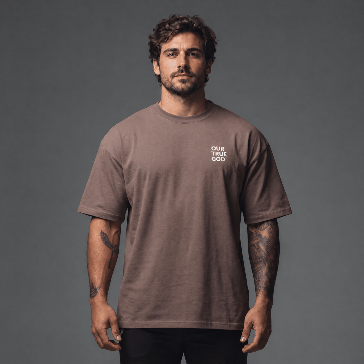 OurTrueGod Customs Apparel Don't Sit At Tables That Jesus Would Have Flipped Heavyweight Oversized Tee