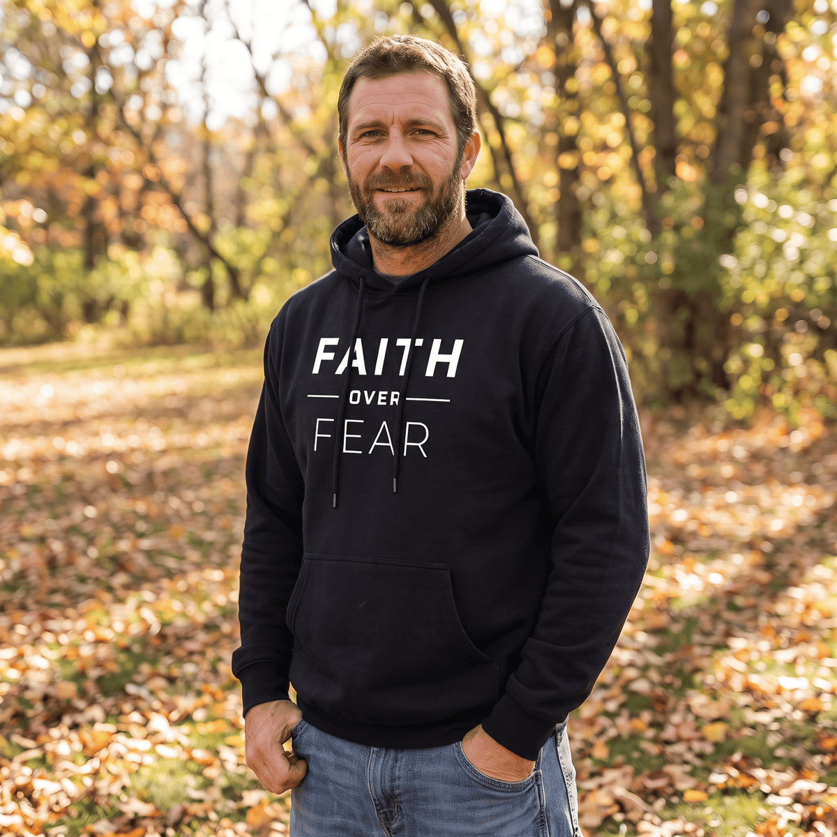 OurTrueGod Customs Apparel Faith Over Fear Hoodie