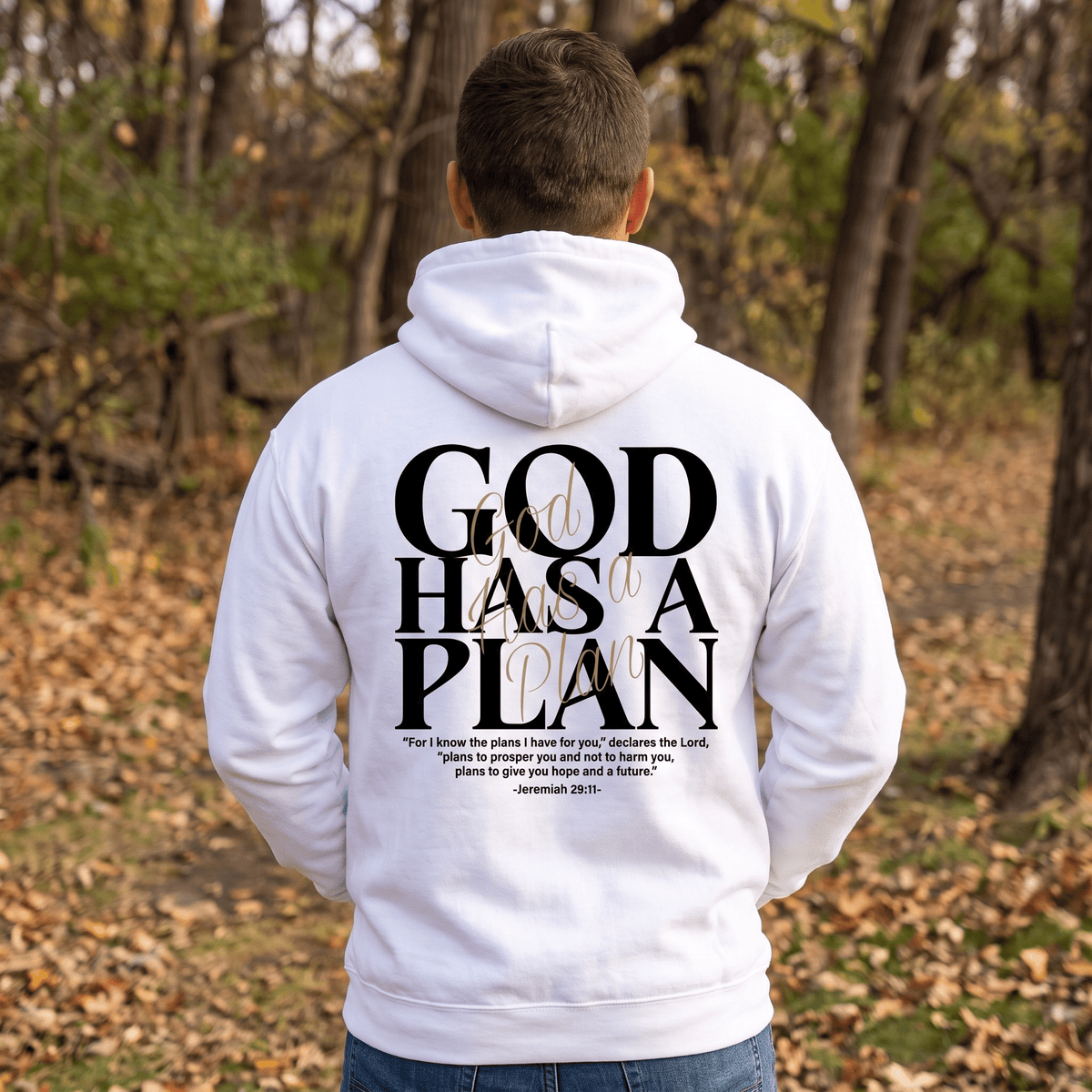 OurTrueGod Customs Apparel God Has A Plan Hoodie